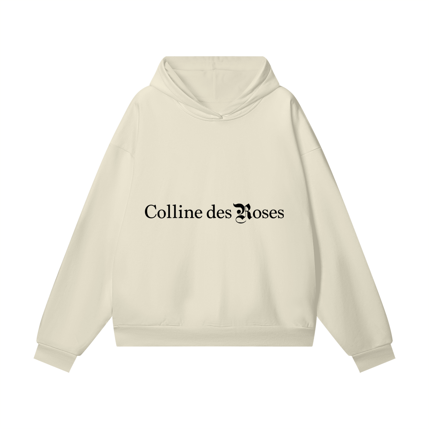 OVERSIZE HEAVYWEIGHT FLEECE HOODIE - BONE