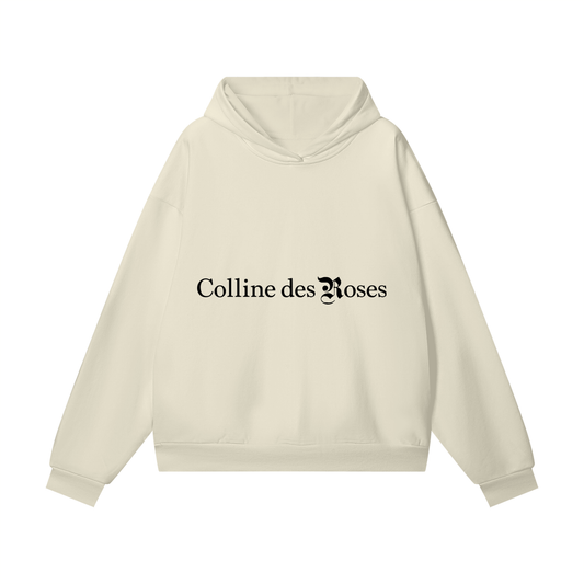 OVERSIZE HEAVYWEIGHT FLEECE HOODIE - BONE