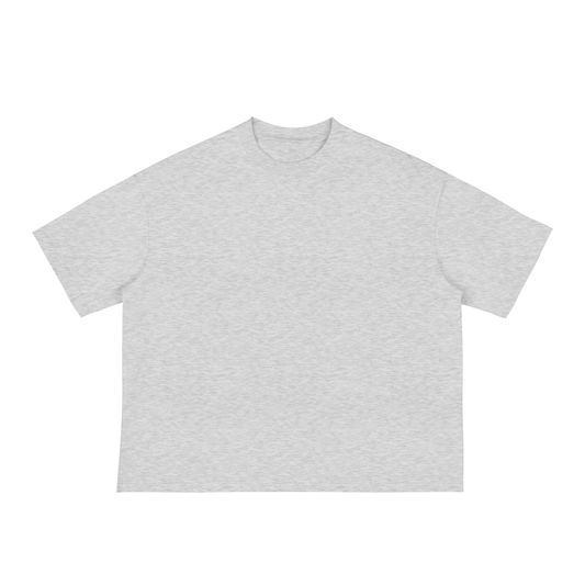Classic Loose Boxy Tee - Flower Gray