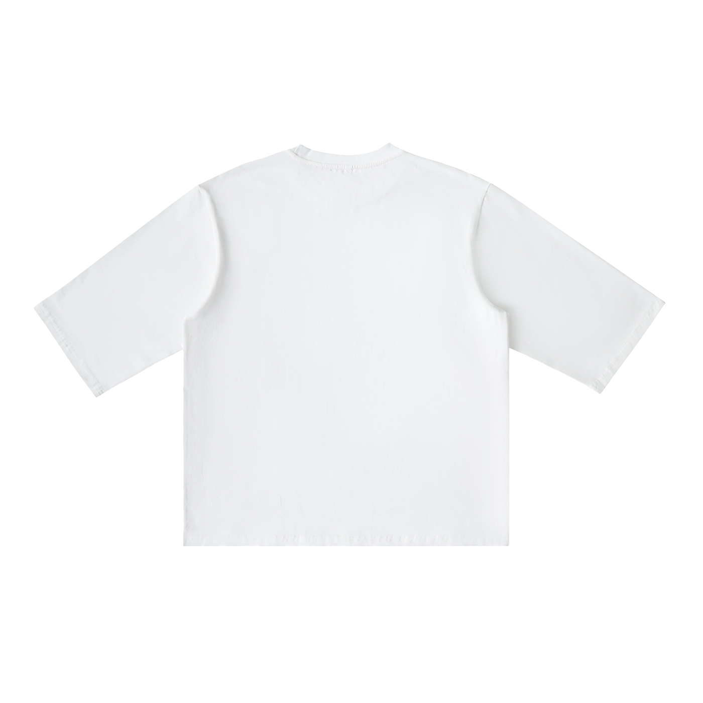 Essential Half Sleeve Ribbed T-Shirt - White