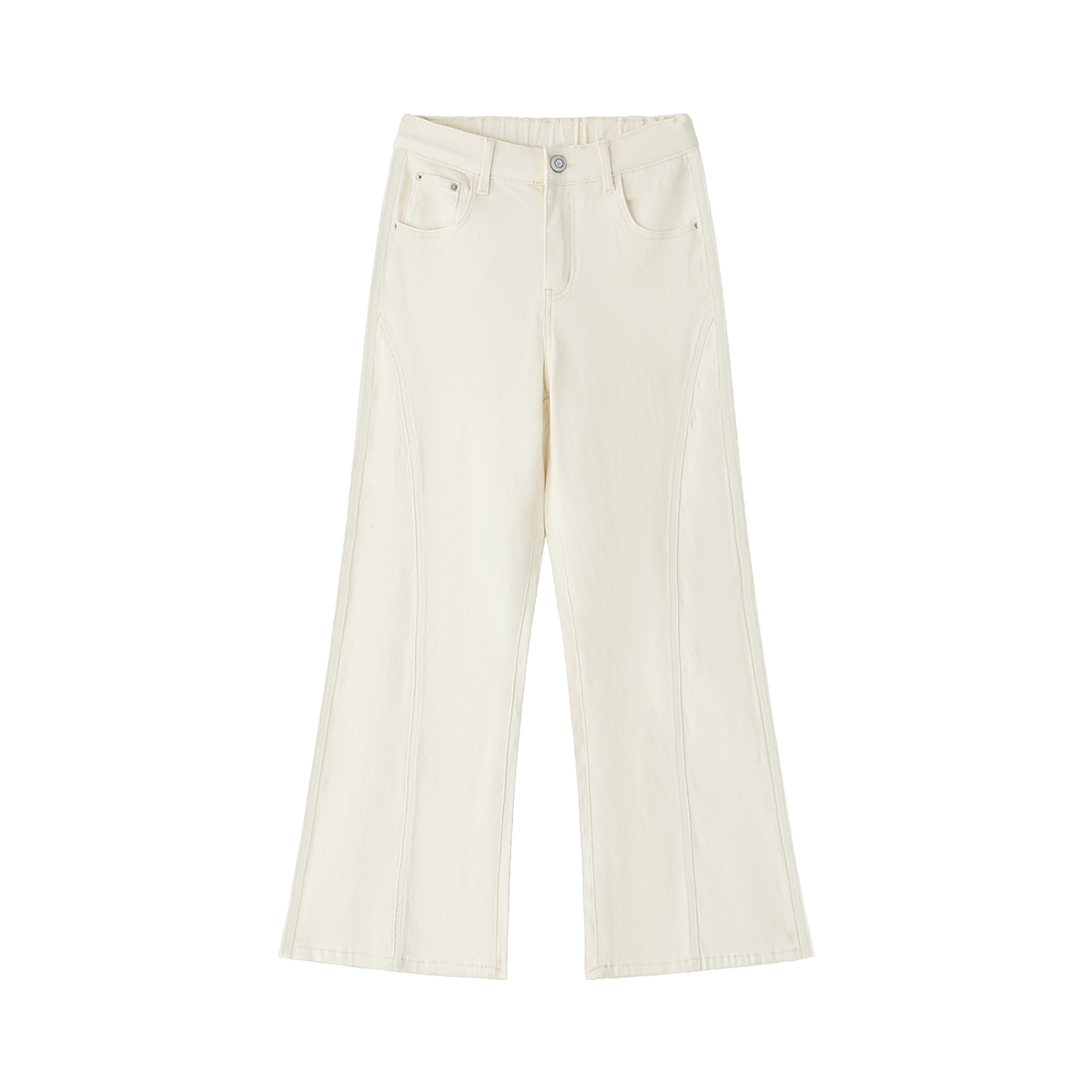 FLARED LEG JEANS - WHITE