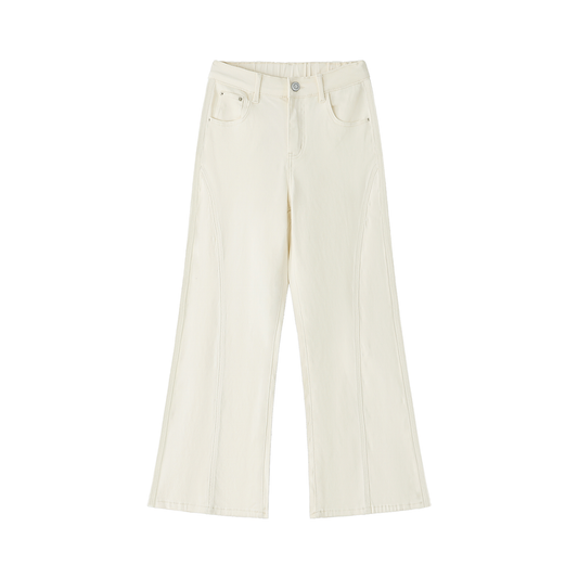 FLARED LEG JEANS - WHITE