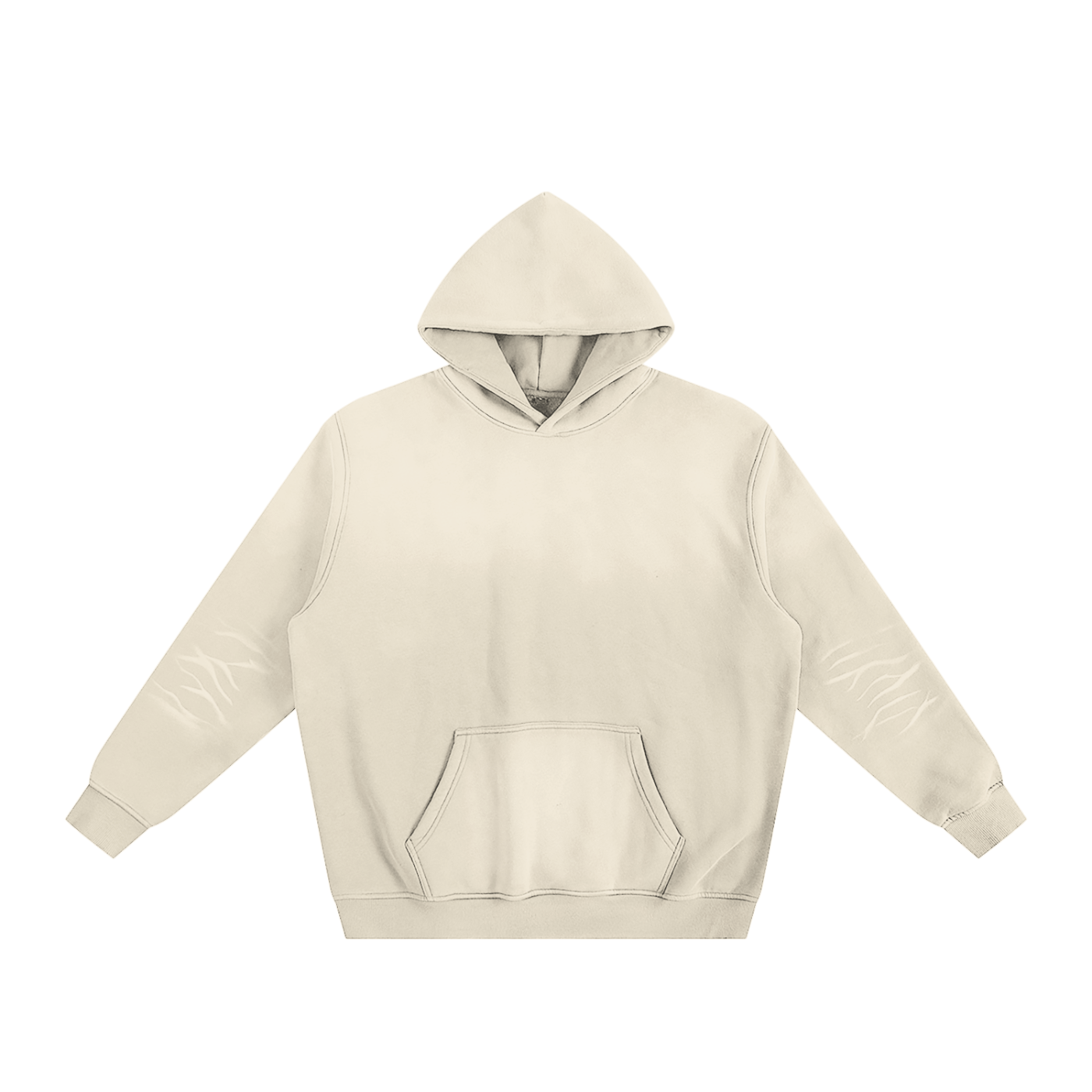 Sunfade Fleeced Hoodie - Gray Camel