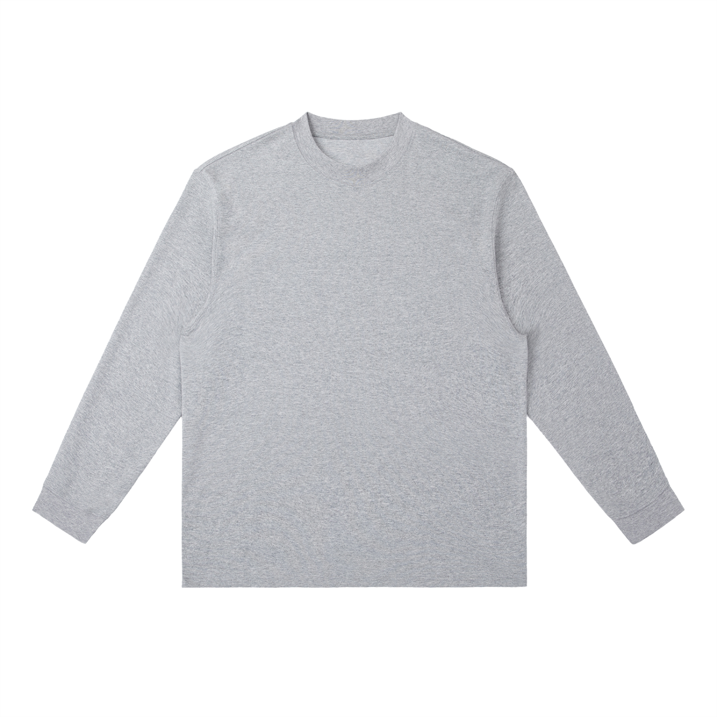 Essential Crewneck Long-Sleeve T-Shirt - Flower Gray