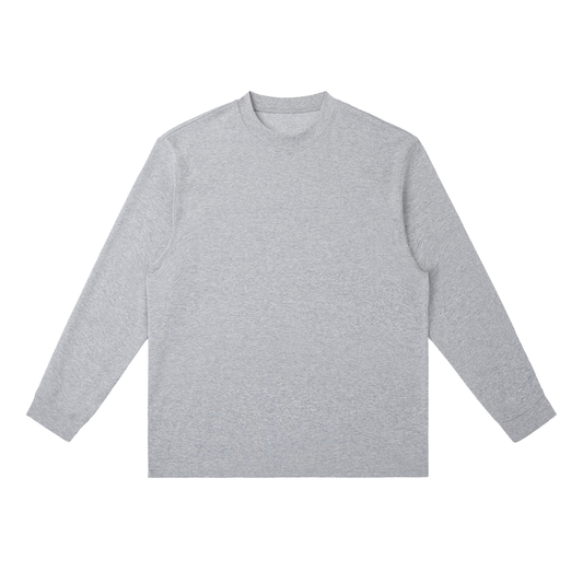 Essential Crewneck Long-Sleeve T-Shirt - Flower Gray