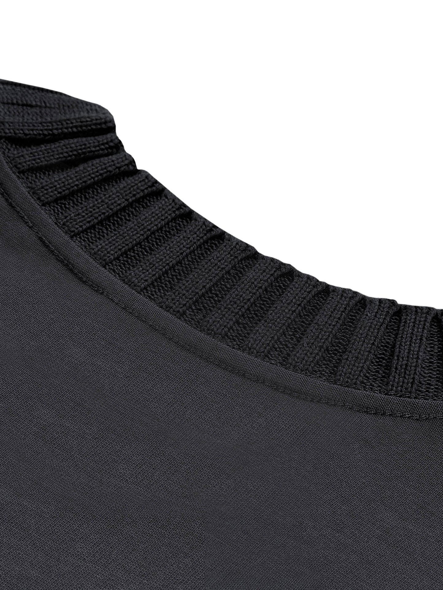 HEAVYWEIGHT KNITTED ROUND NECK T-SHIRT - APRICOT