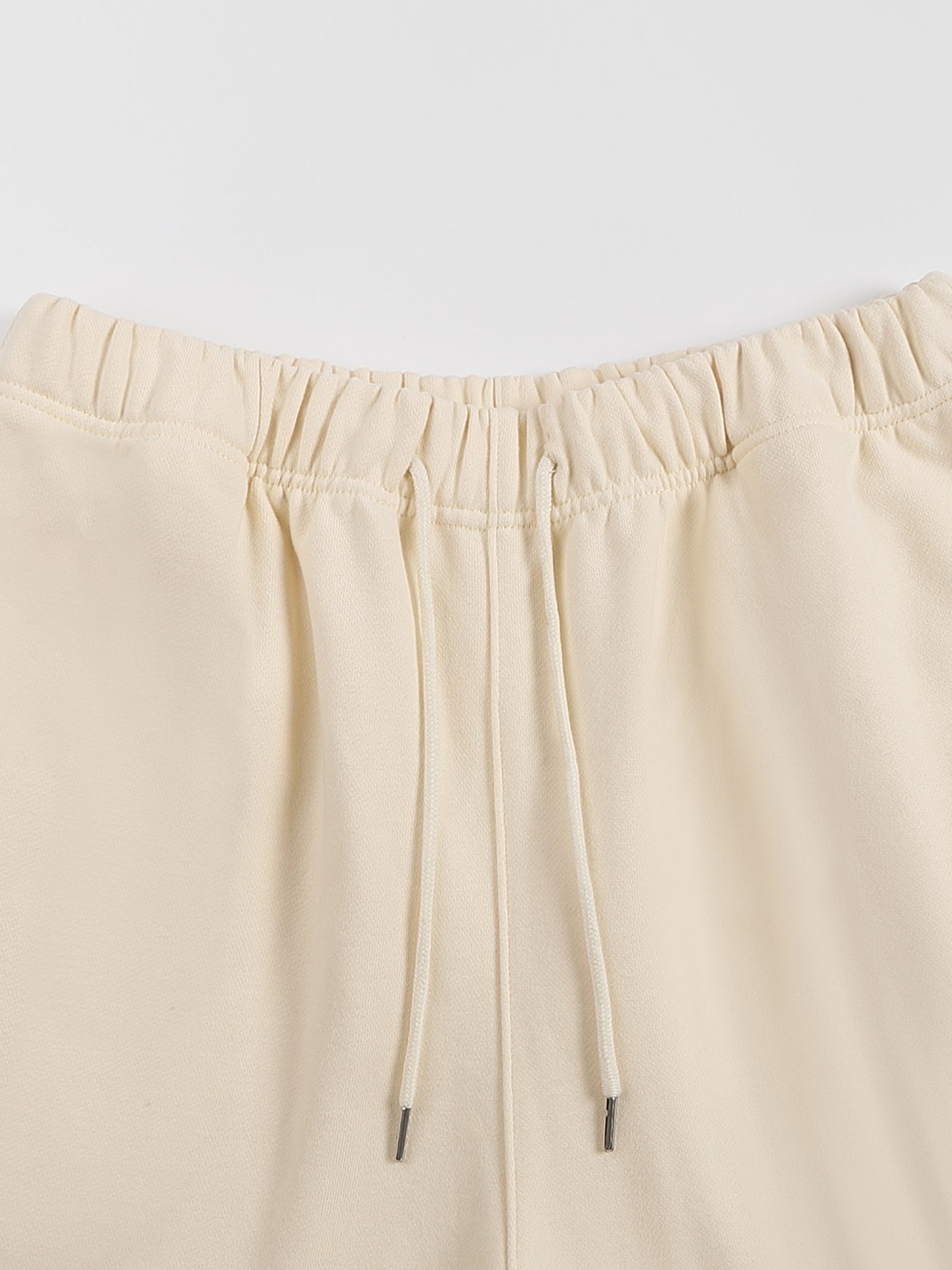FLEECE LINED STRAIGHT LEG PANTS - BONE