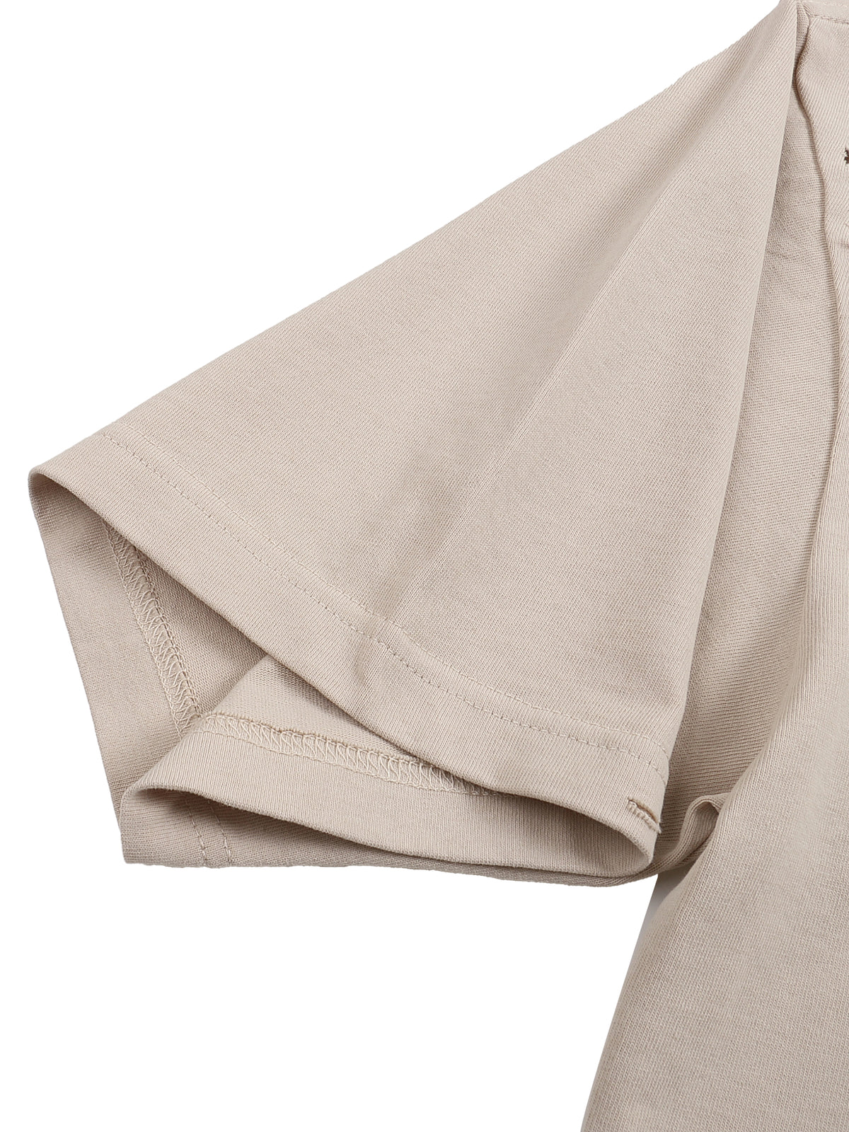Classic Frayed Boxy Tee - Apricot