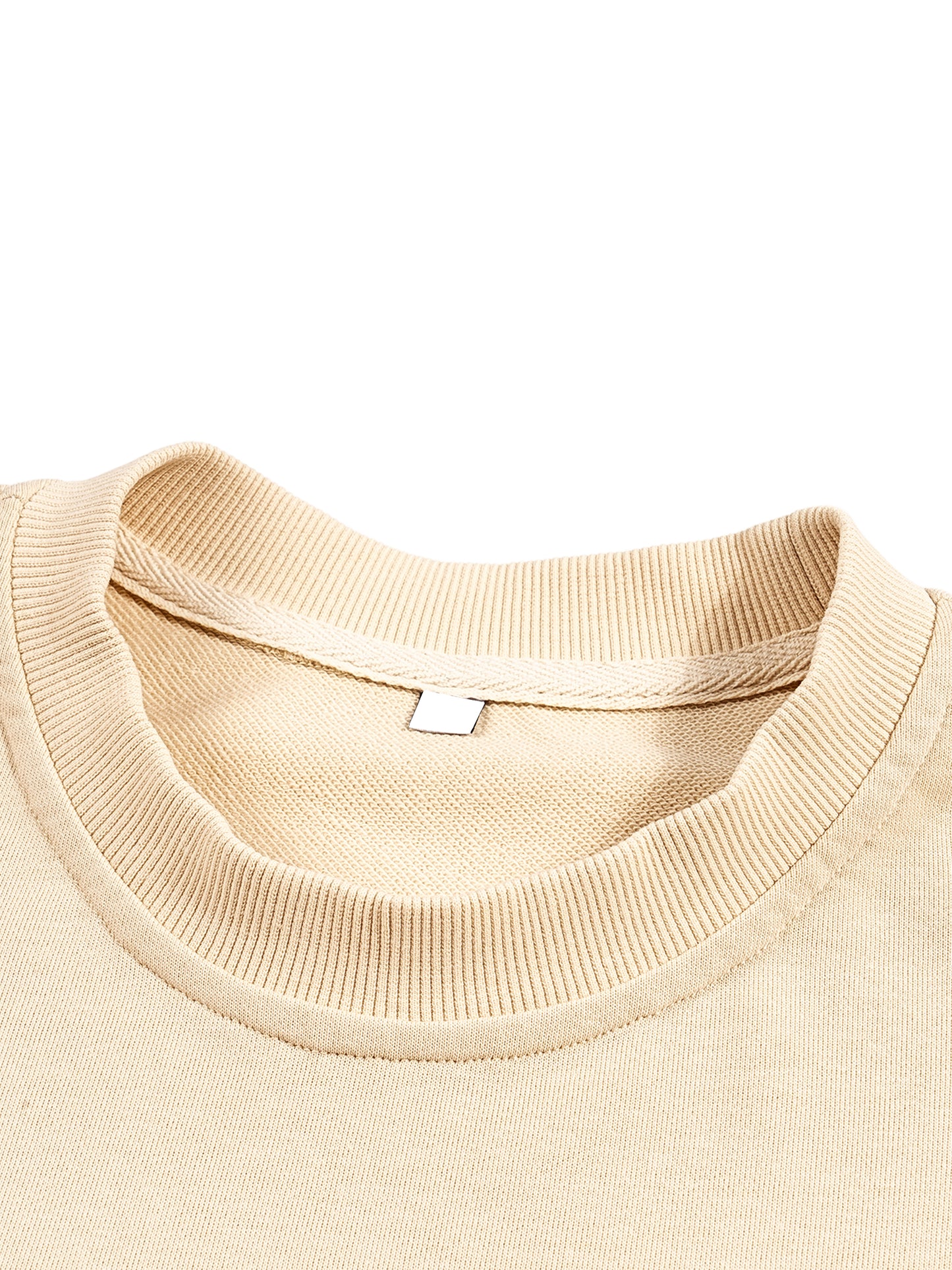 FRENCH TERRY RAW EDGE T-SHIRT - BLACK