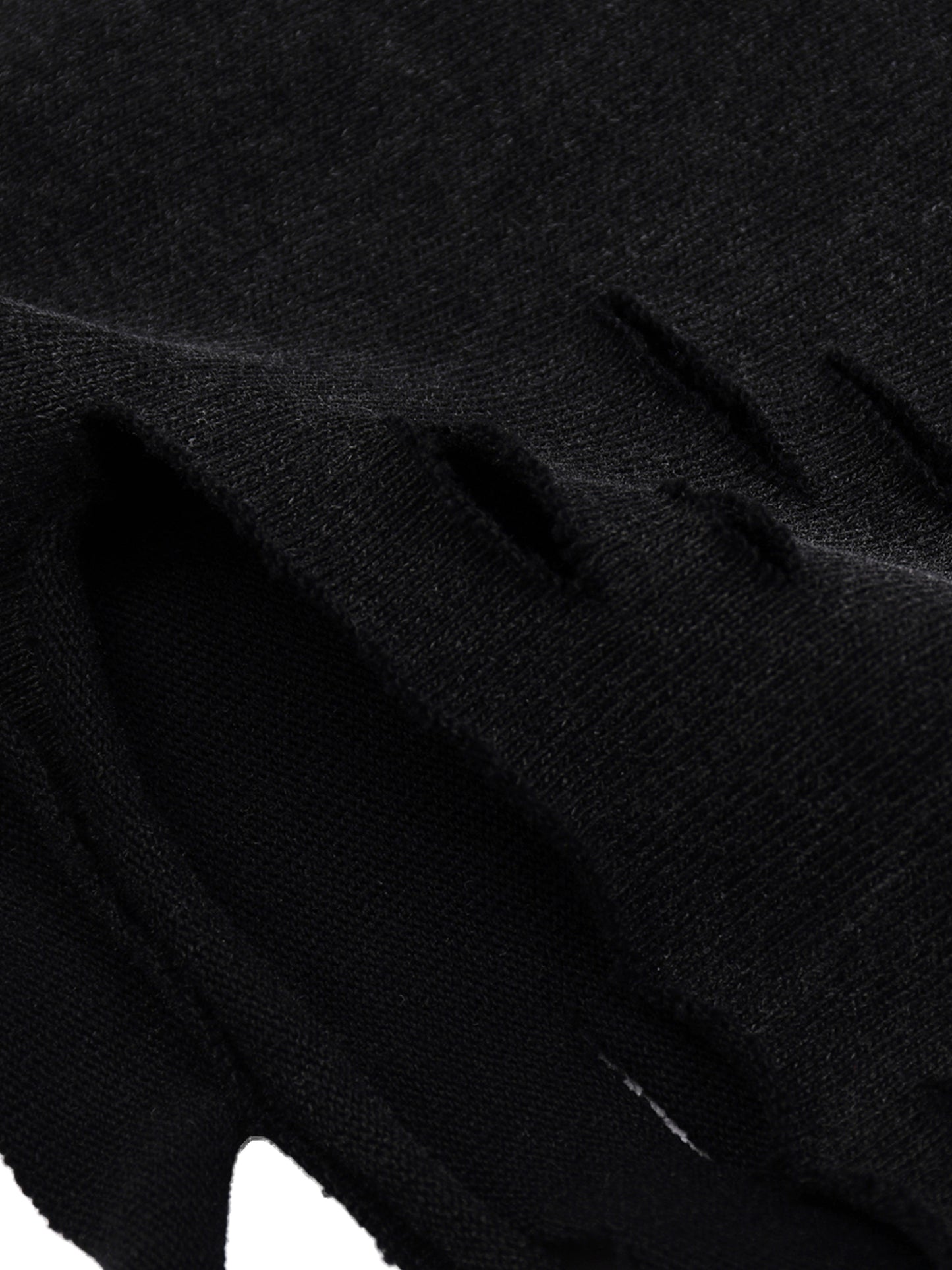 SNOW WASHED RAW-HEM TANK TOP - BLACK