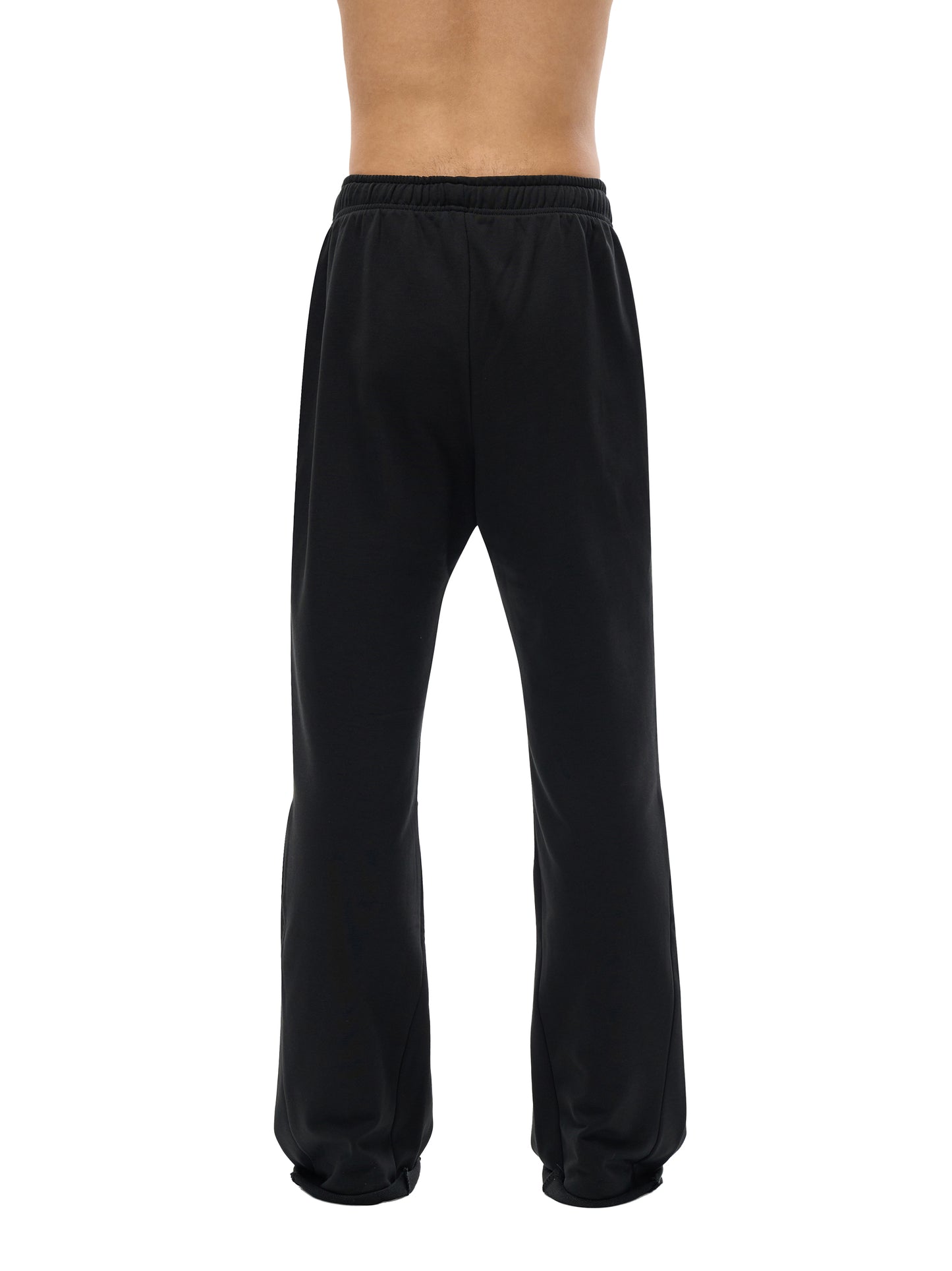 FLARED SWEATPANTS - BLACK