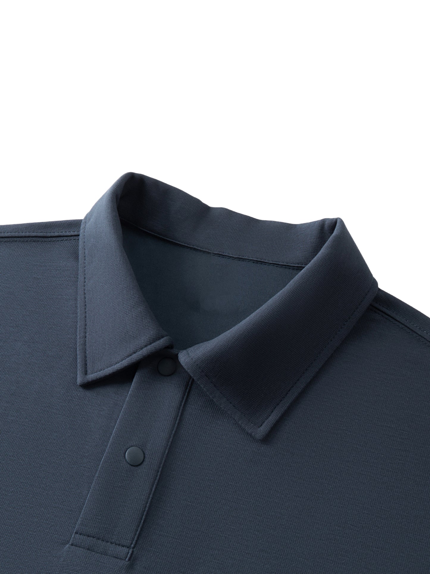 DROP SHOULDER SHORT-SLEEVE POLO - BLACK
