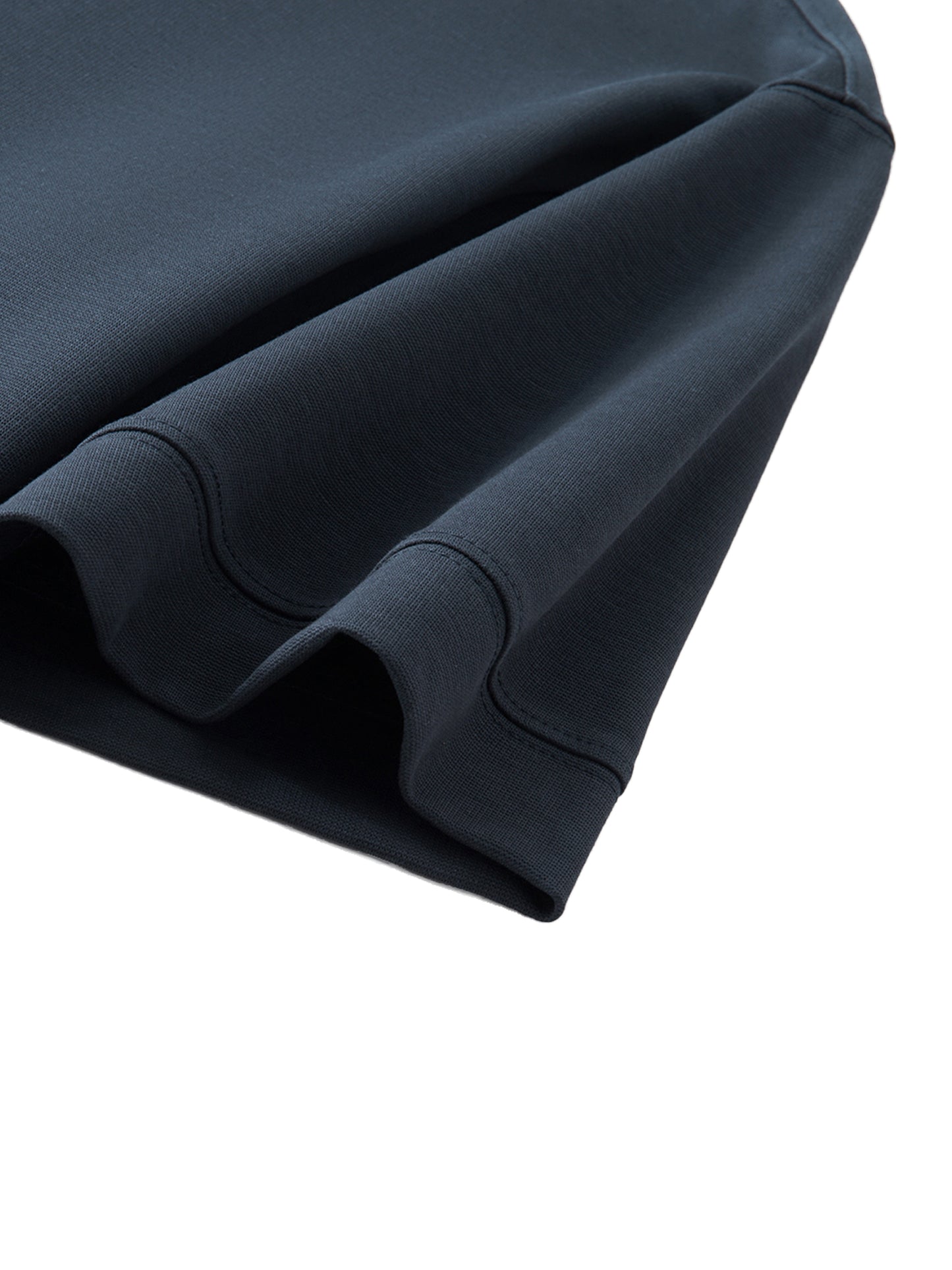 DROP SHOULDER SHORT-SLEEVE POLO - BLACK