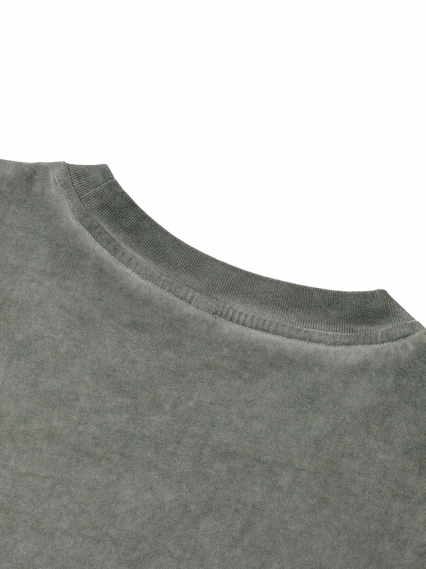 DISTRESSED GROMMET EYELET TANK TOP - GRAY