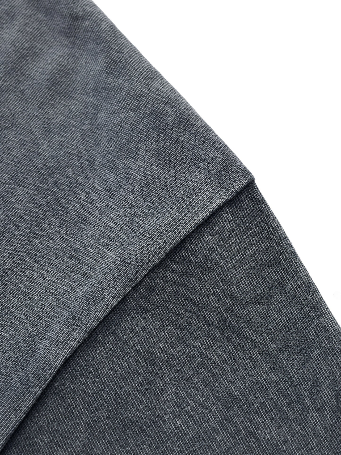 SNOW WASH RAW-HEM BOXY T-SHIRT - WASHED CEMENT GRAY