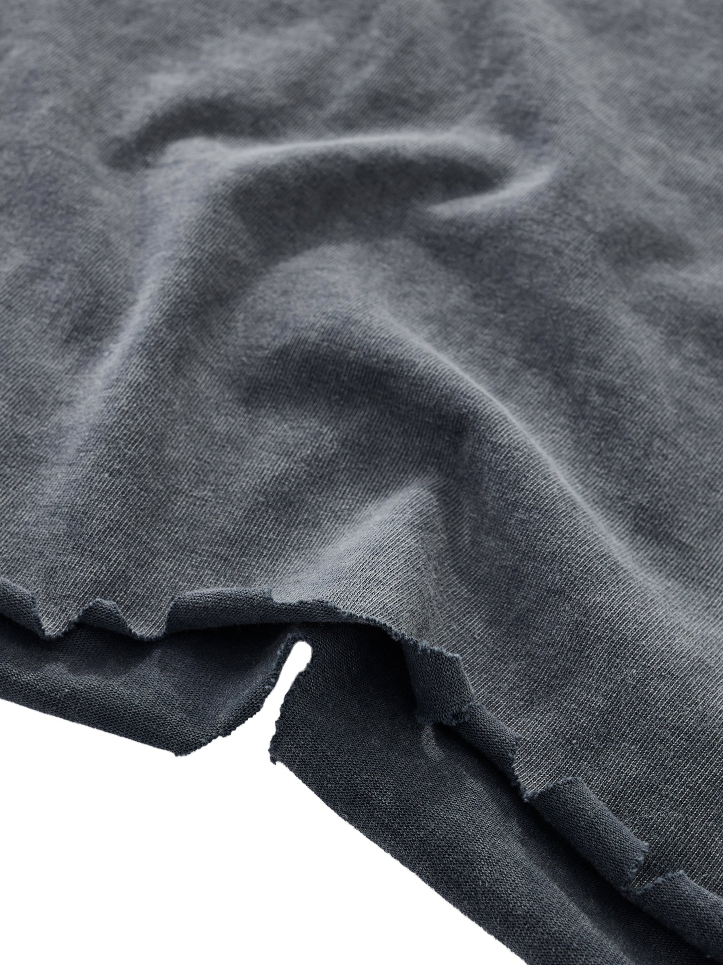 SNOW WASH RAW-HEM BOXY T-SHIRT - WASHED CEMENT GRAY