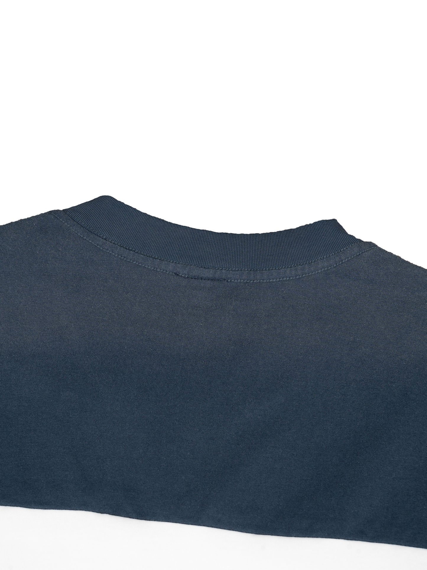 SUNFADE COLOR-BLOCK T-SHIRT - BLACK WITH WHITE