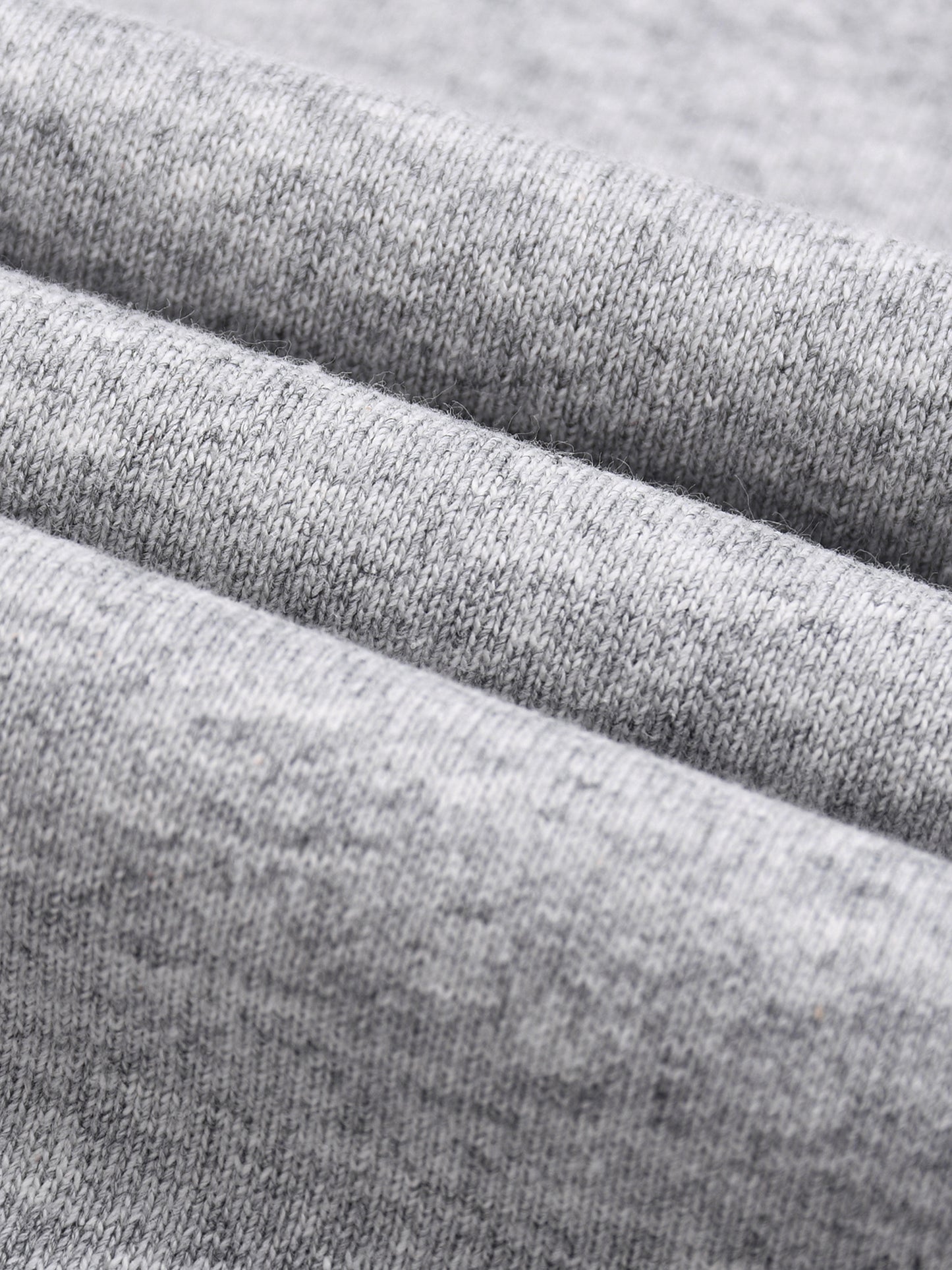 HALF-ZIP ROLLED EDGE FLEECE SWEATSHIRT - OAT GRAY