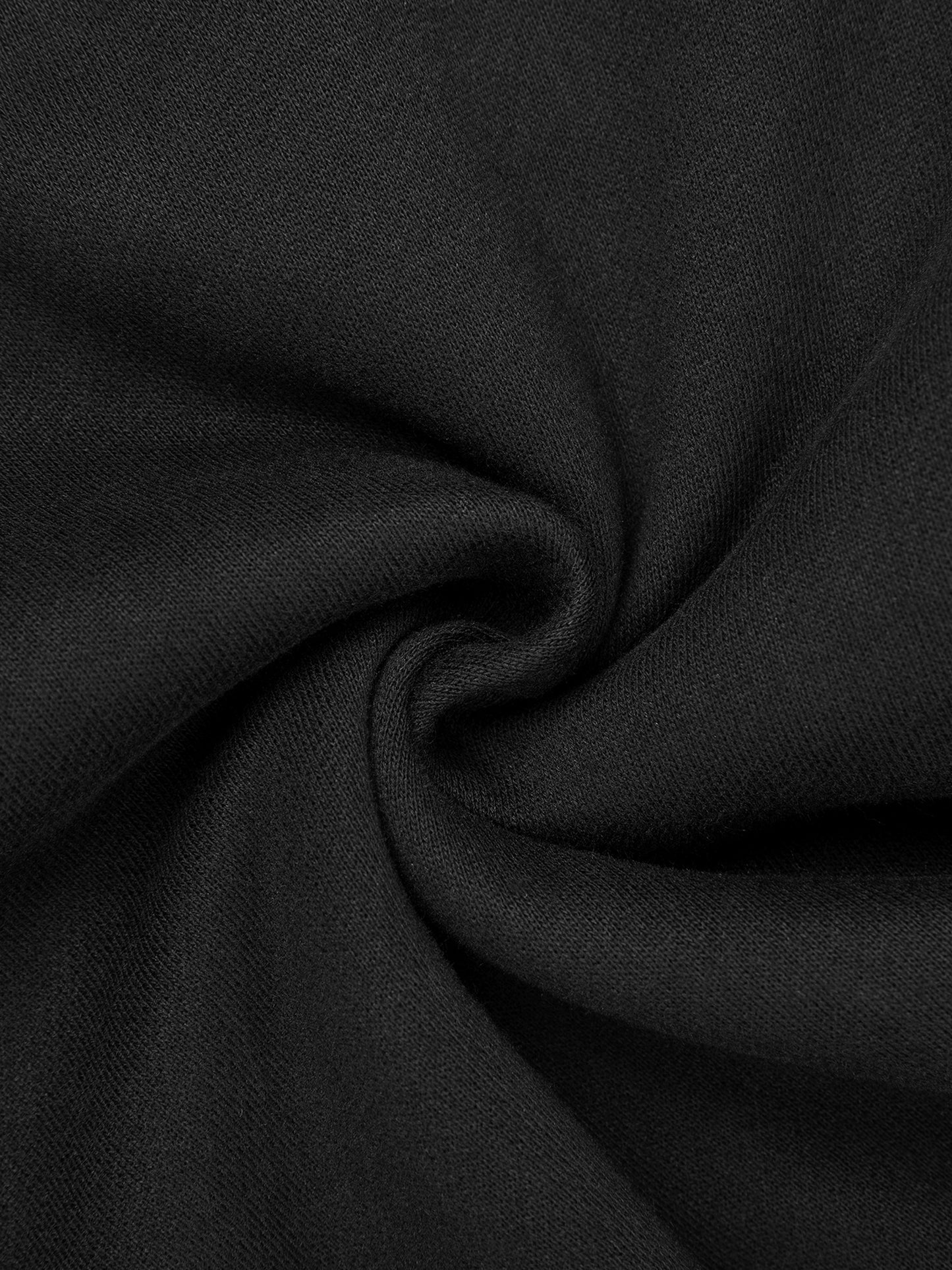 CONTRAST-STITCHED FLEECE SWEATPANTS - BLACK