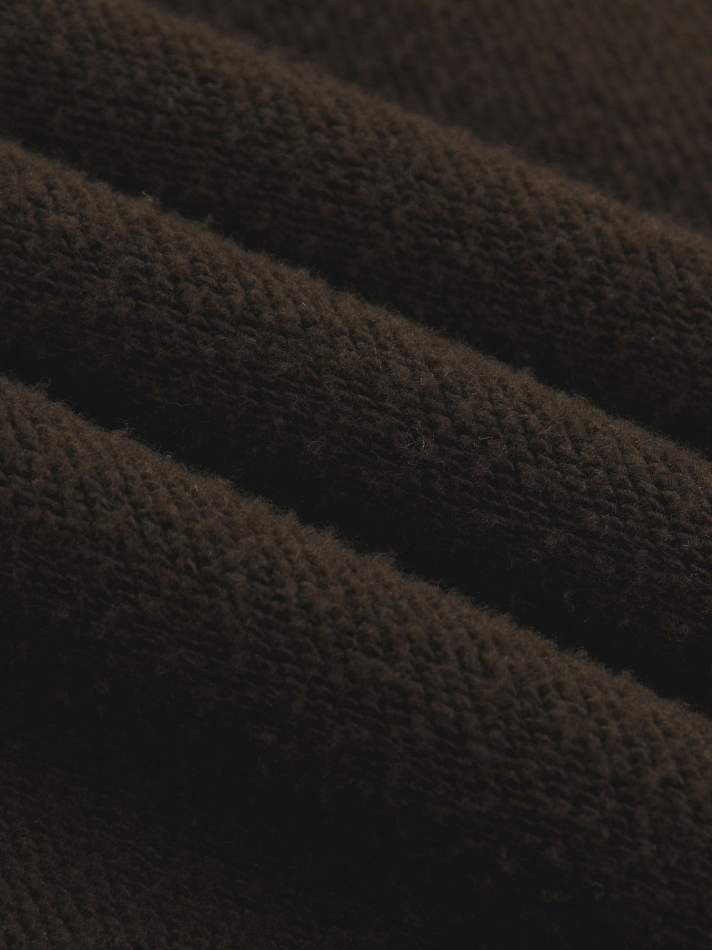 SUNFADE RAW EDGE QUARTER-ZIP SWEATSHIRT - BROWN