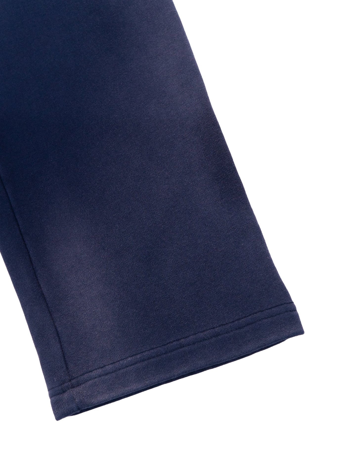 SUNFADE RAW EDGE STRAIGHT-LEG SWEATPANTS - BLACK