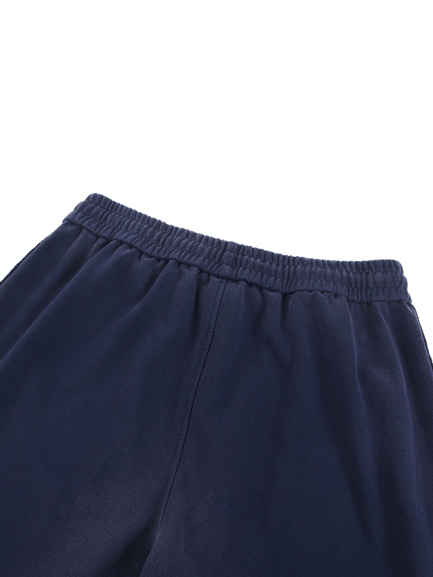 SUNFADE RAW EDGE STRAIGHT-LEG SWEATPANTS - BLACK