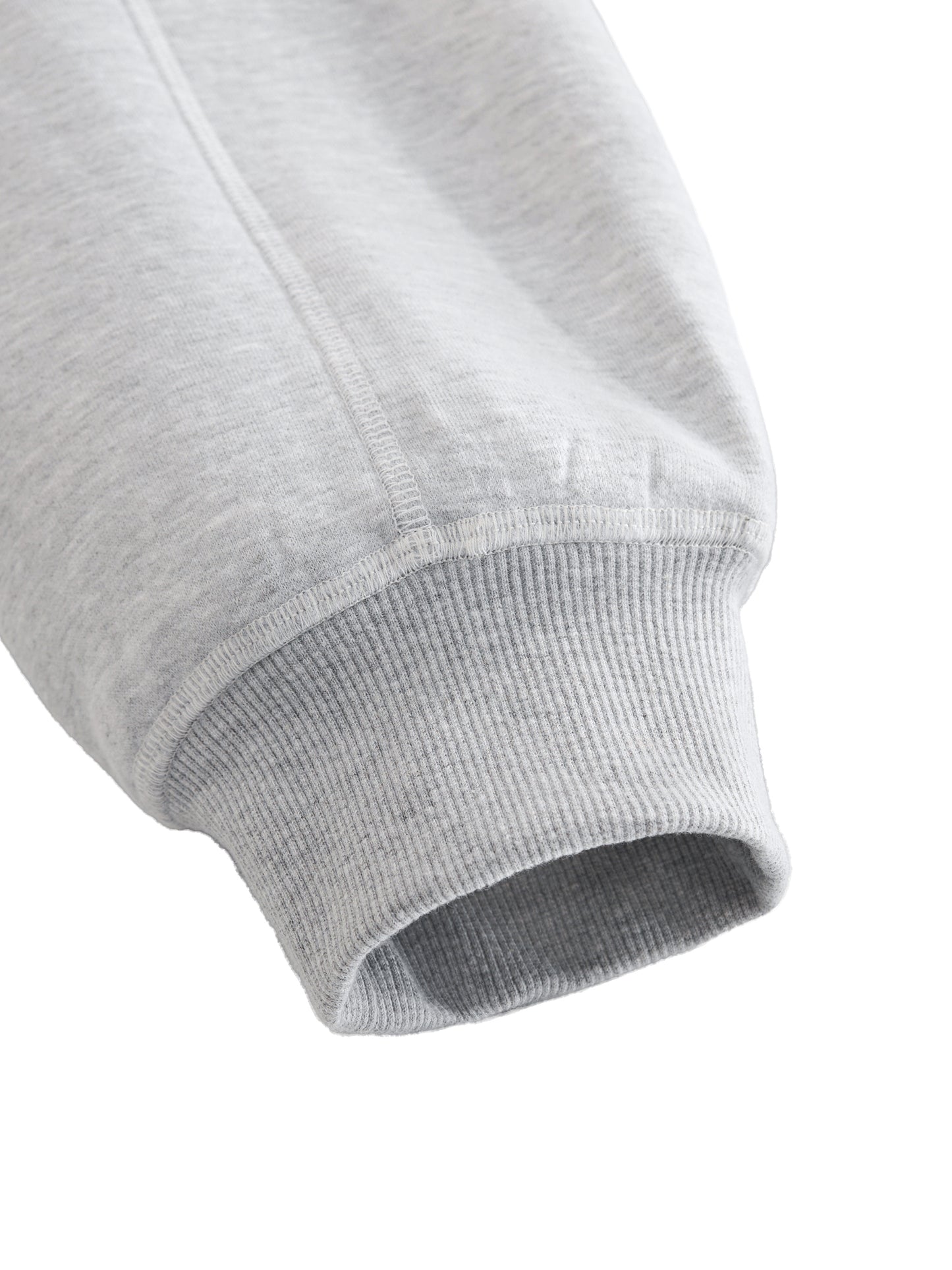 CONTRAST-STITCHED BOXY FLEECE HOODIE - BLACK