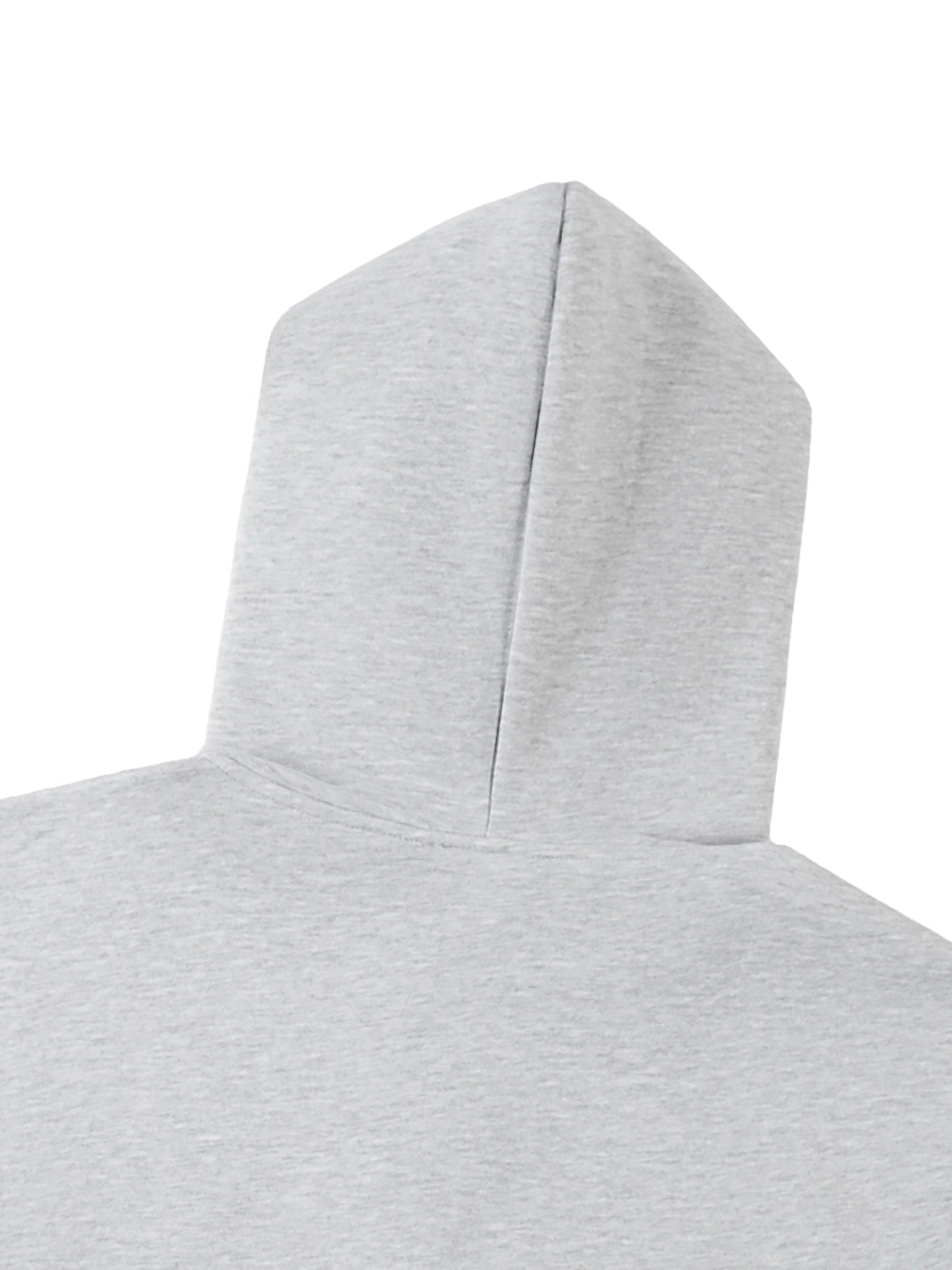 CONTRAST-STITCHED BOXY FLEECE HOODIE - BLACK