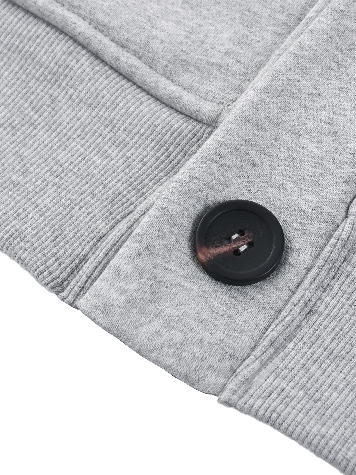 HEAVYWEIGHT SWEAT CARDIGAN - FLOWER GRAY
