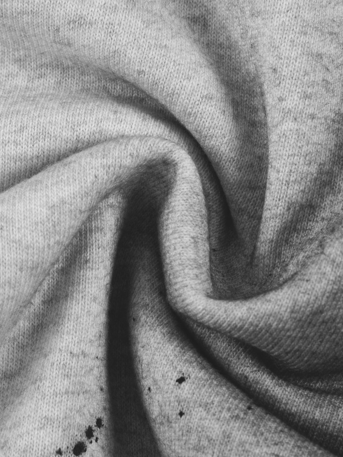 SUNFADE FRAYED RAW EDGE FLEECE ZIP HOODIE - GRAY BLUE
