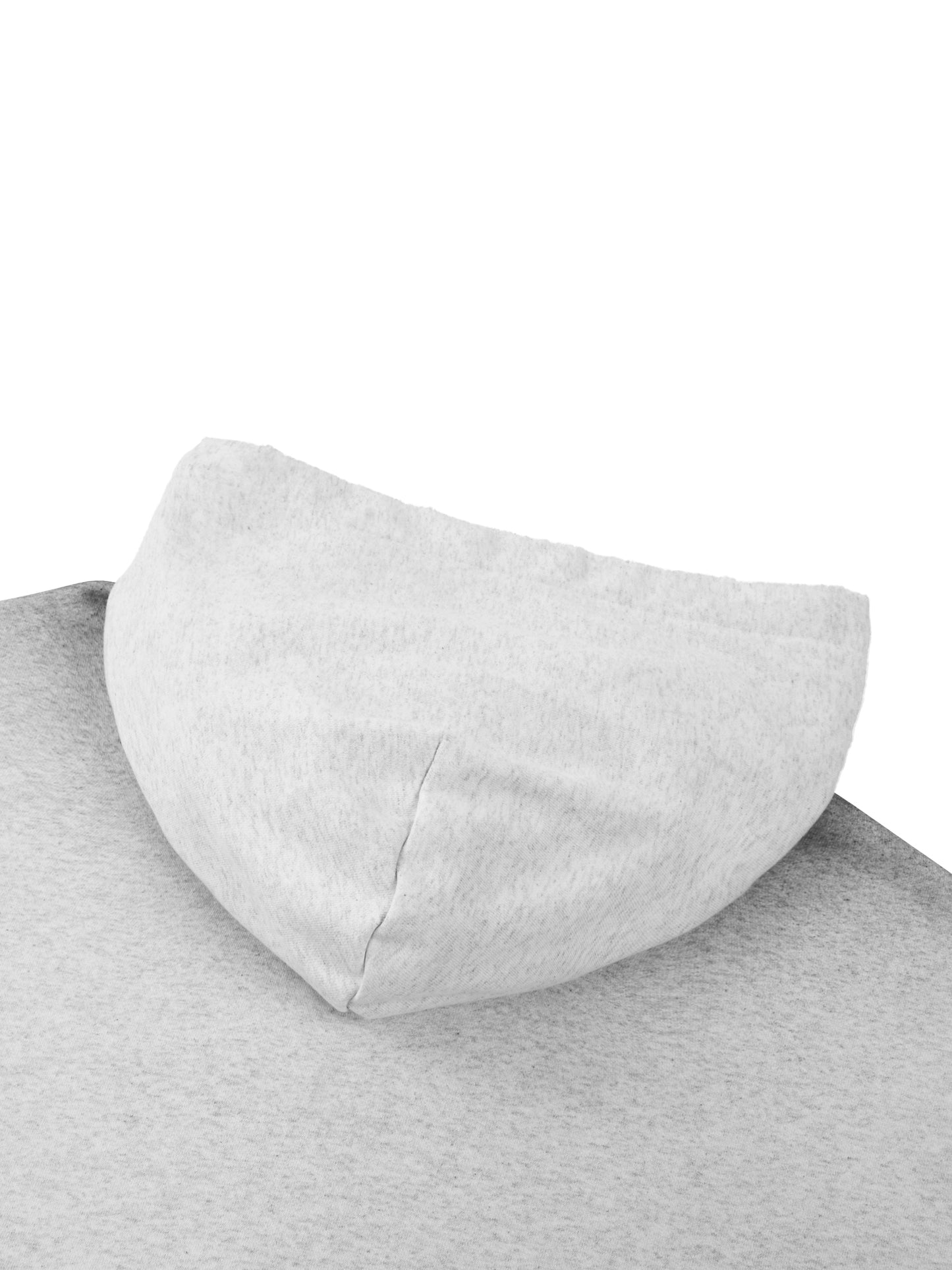 SUNFADE FRAYED RAW EDGE FLEECE ZIP HOODIE - FLOWER GRAY