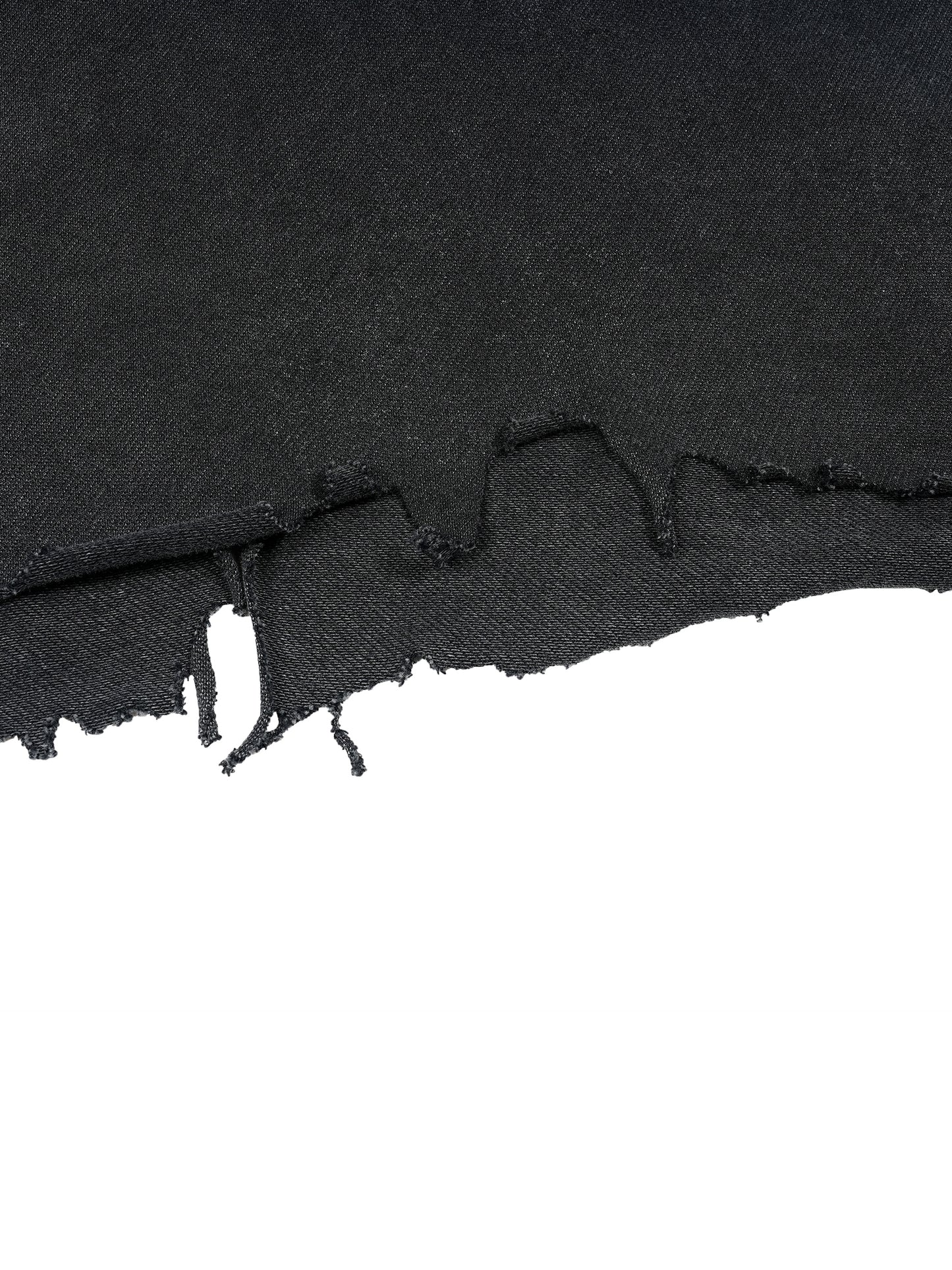 VINTAGE WASH BOXY DISTRESSED HEM T-SHIRT - WHITE