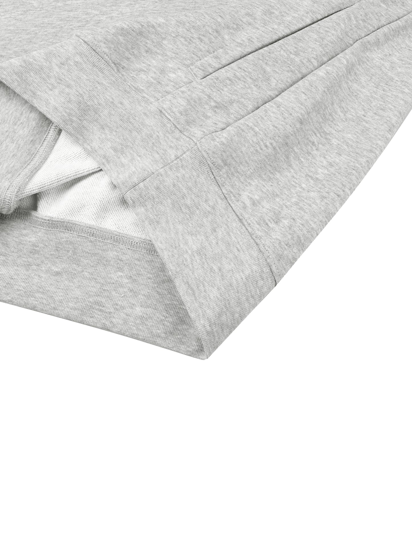QUARTER-ZIP DROP SHOULDER SWEATSHIRT - BLACK