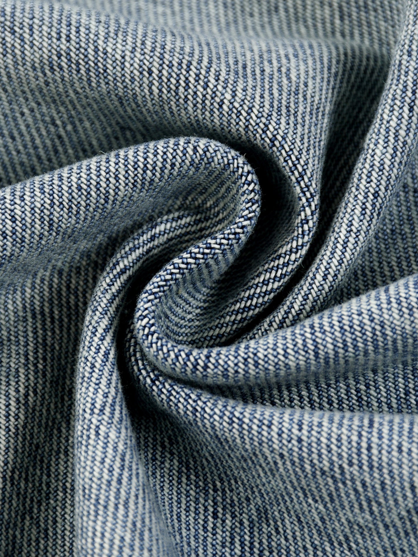 VINTAGE WASH ZIP UP DENIM JACKET - BLUE