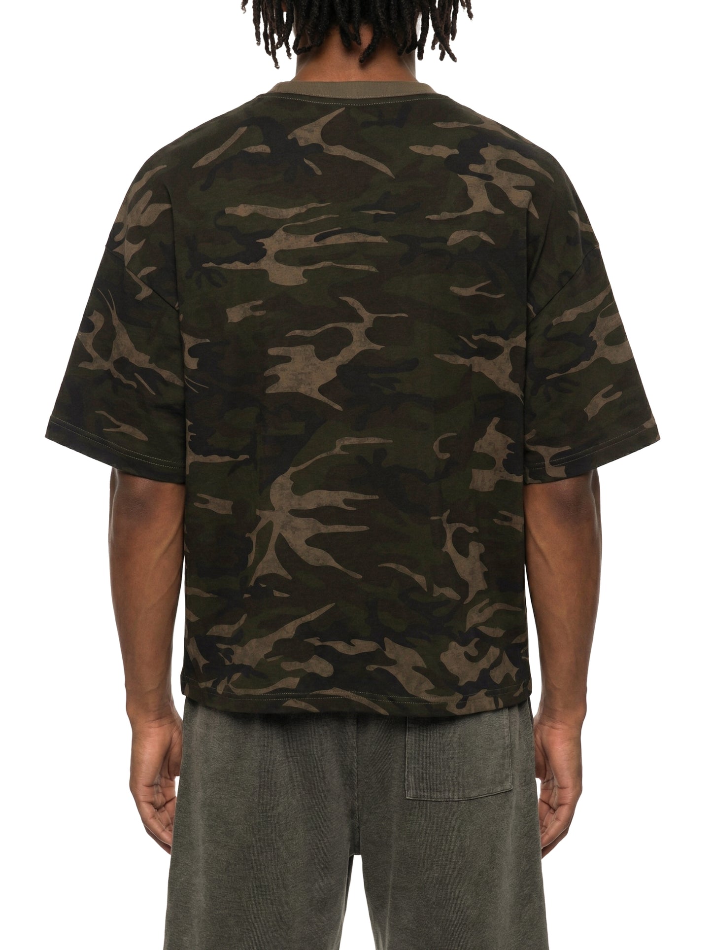CAMO BOXY T-SHIRT – KAKI CAMO