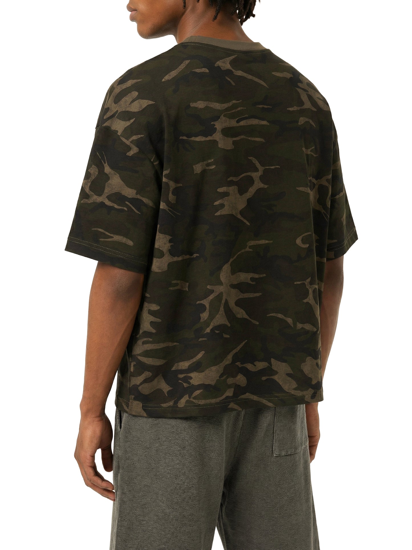 CAMO BOXY T-SHIRT – KAKI CAMO