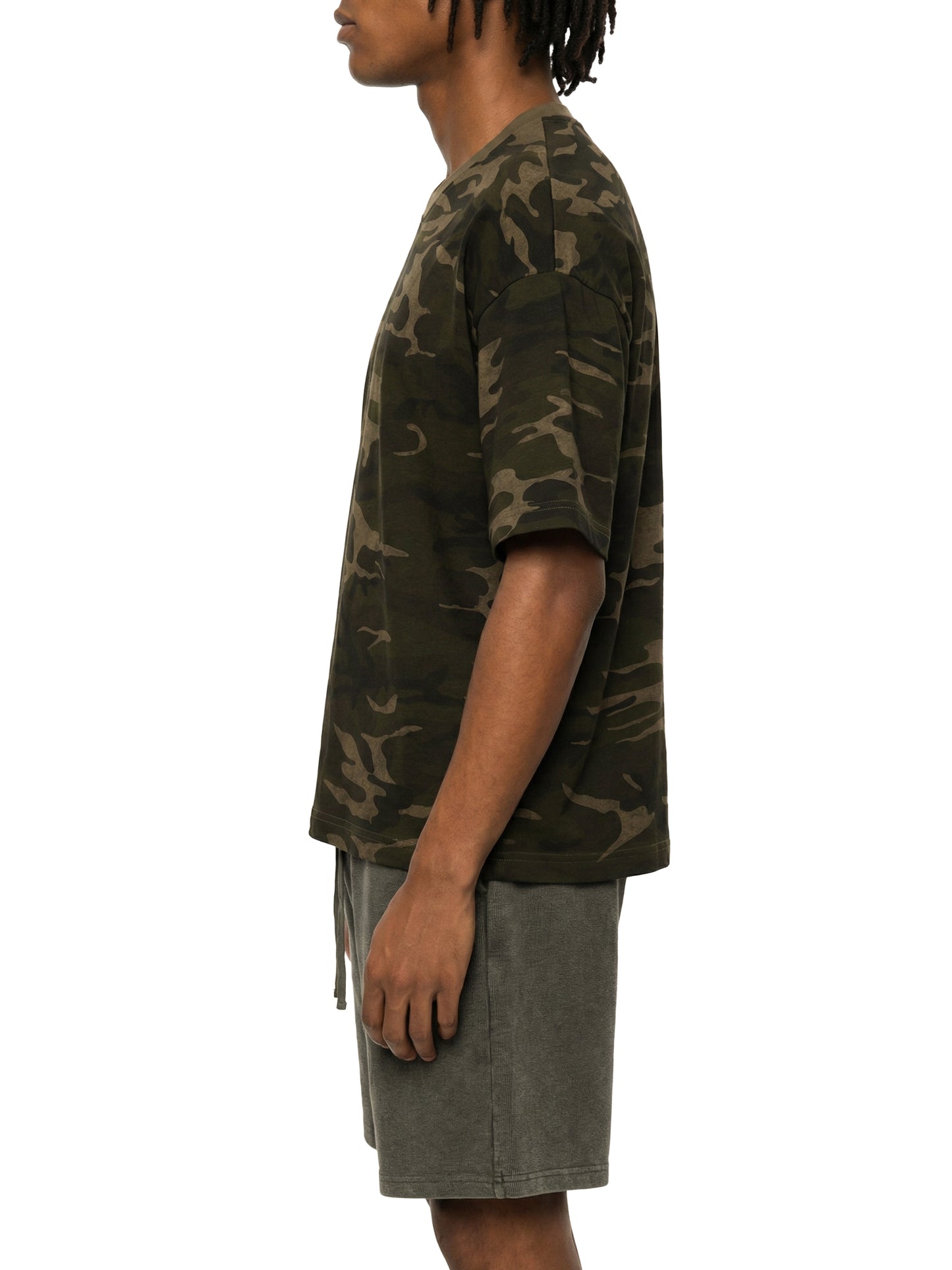 CAMO BOXY T-SHIRT – KAKI CAMO