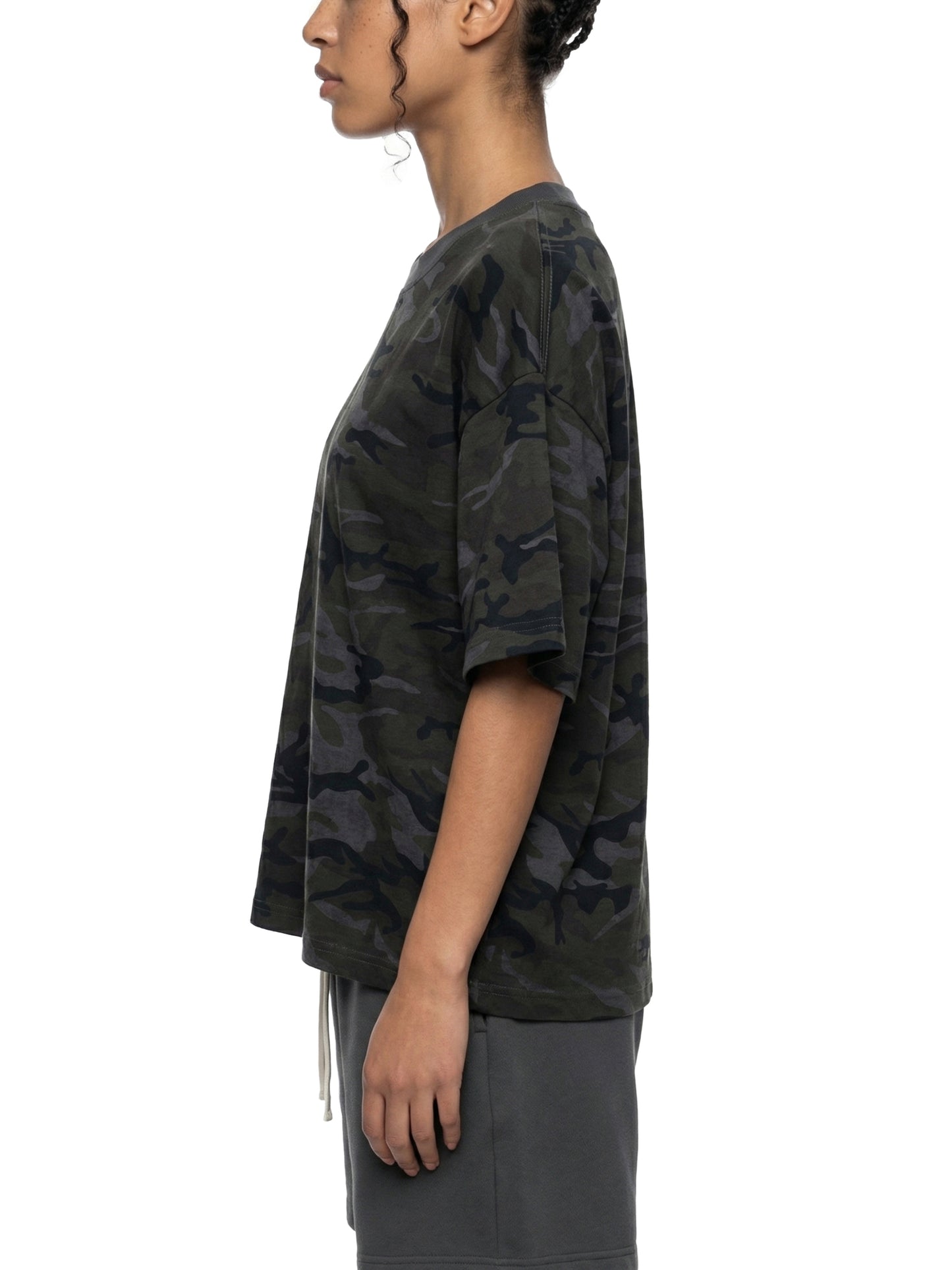 CAMO BOXY T-SHIRT - GRAY CAMO