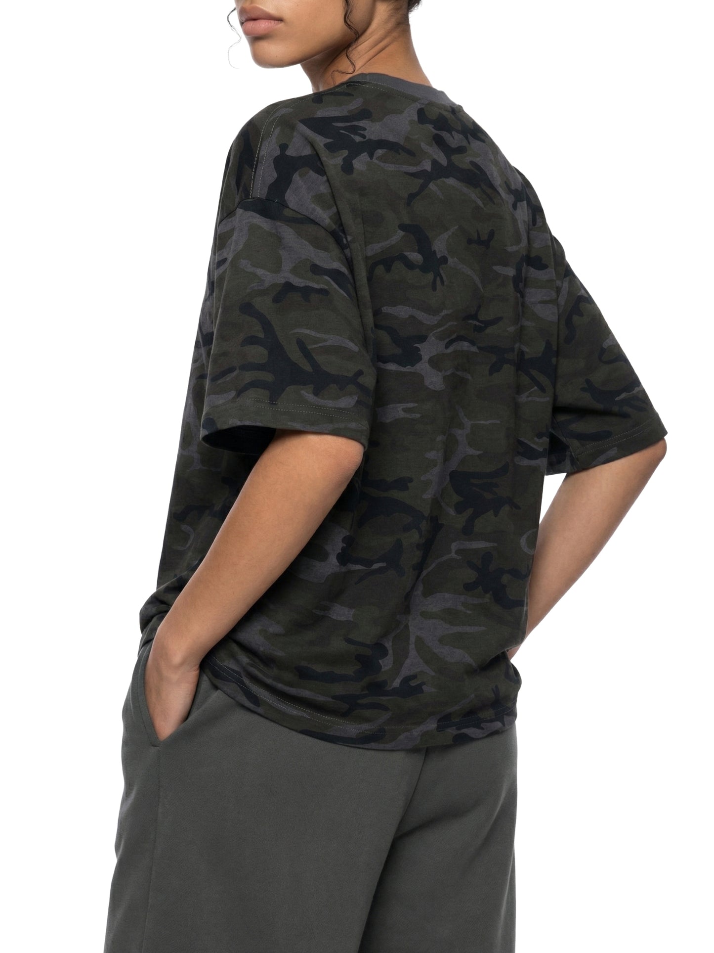 CAMO BOXY T-SHIRT - GRAY CAMO