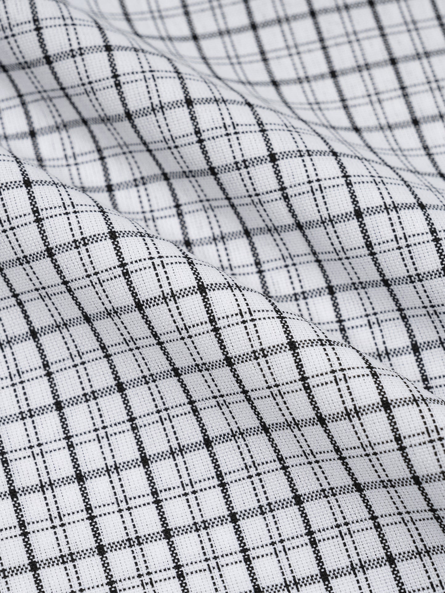 DISTRESSED PLAID BOXY SHIRT - WHITE