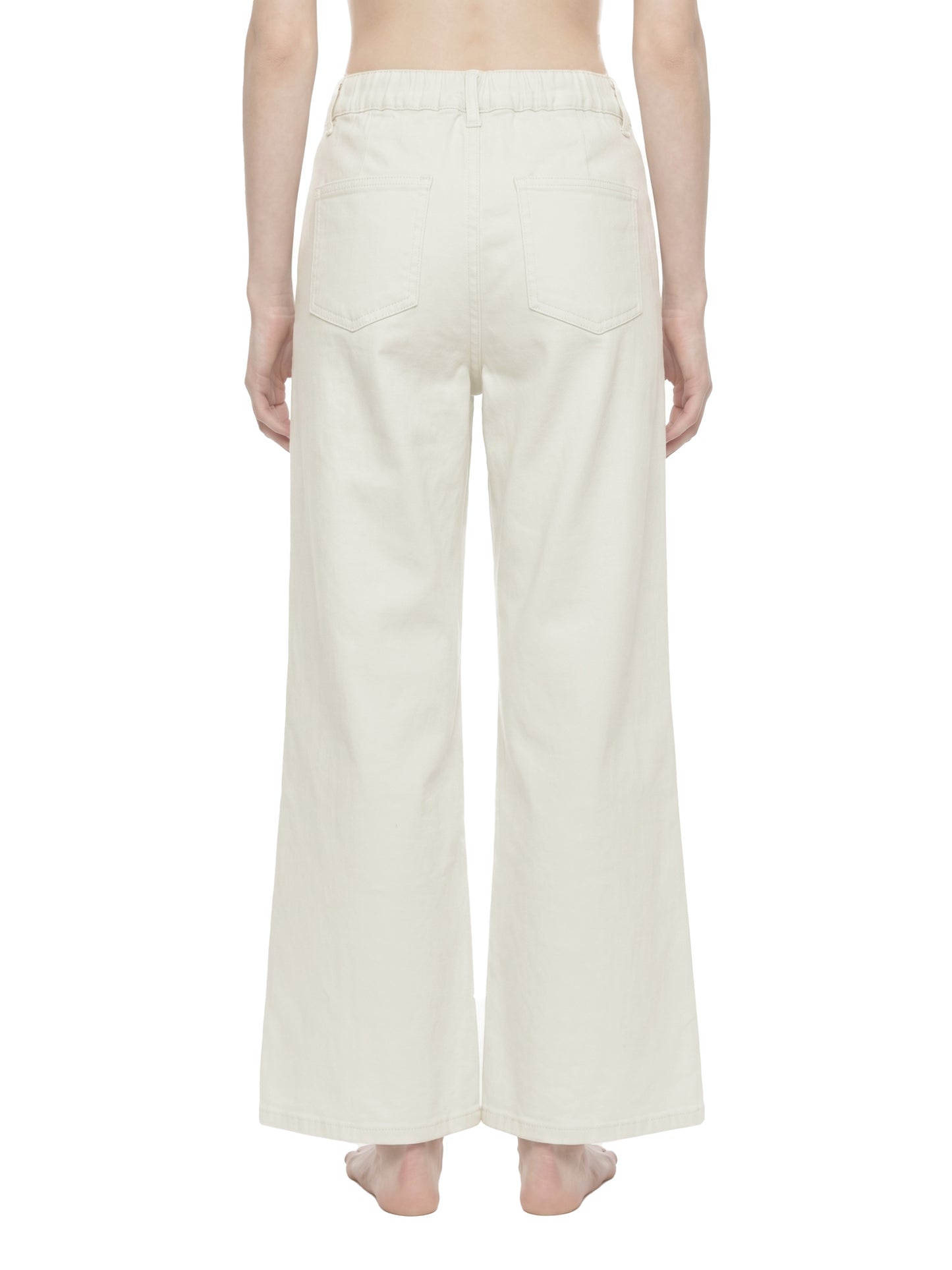FLARED LEG JEANS - WHITE