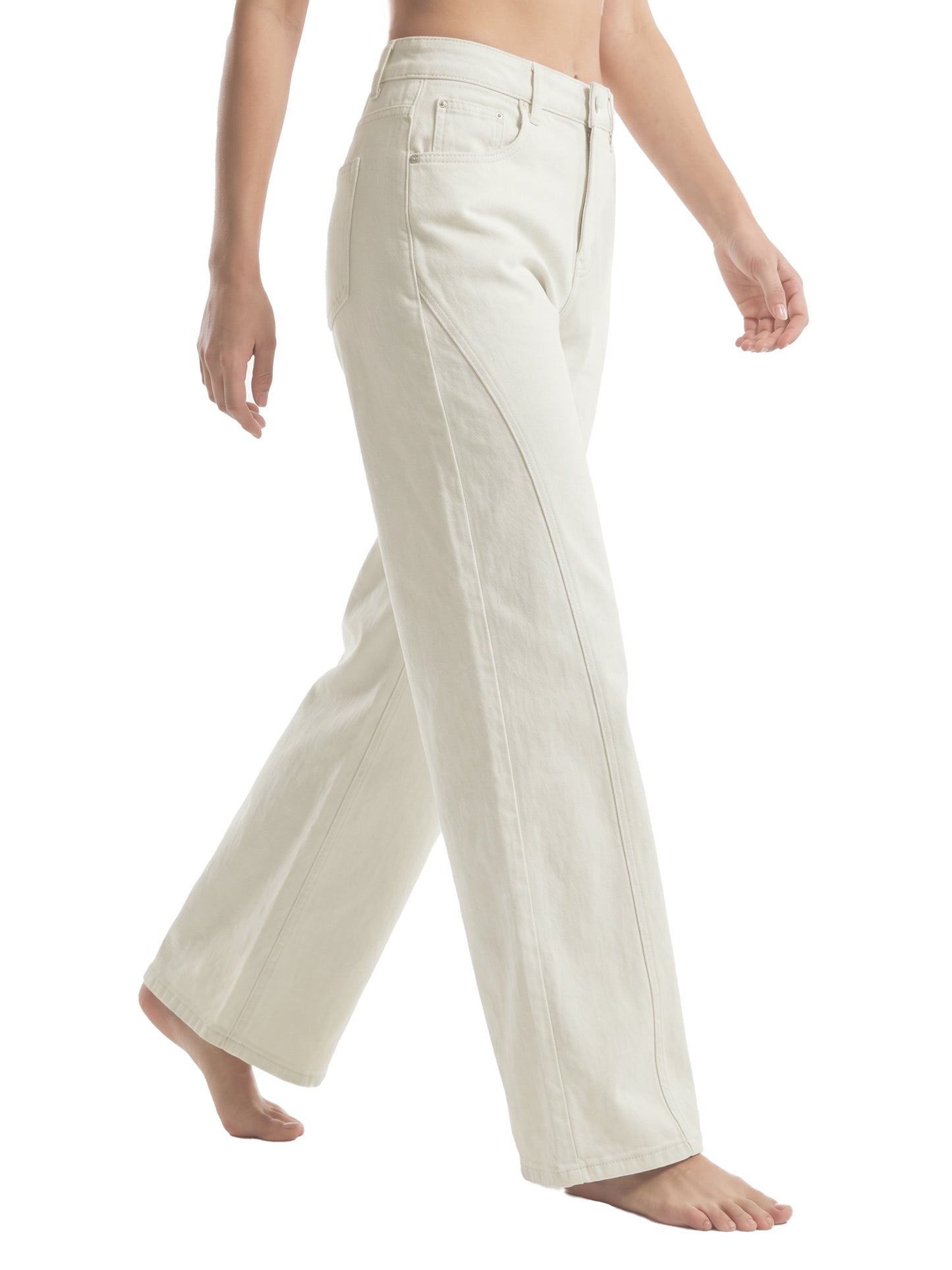 FLARED LEG JEANS - WHITE