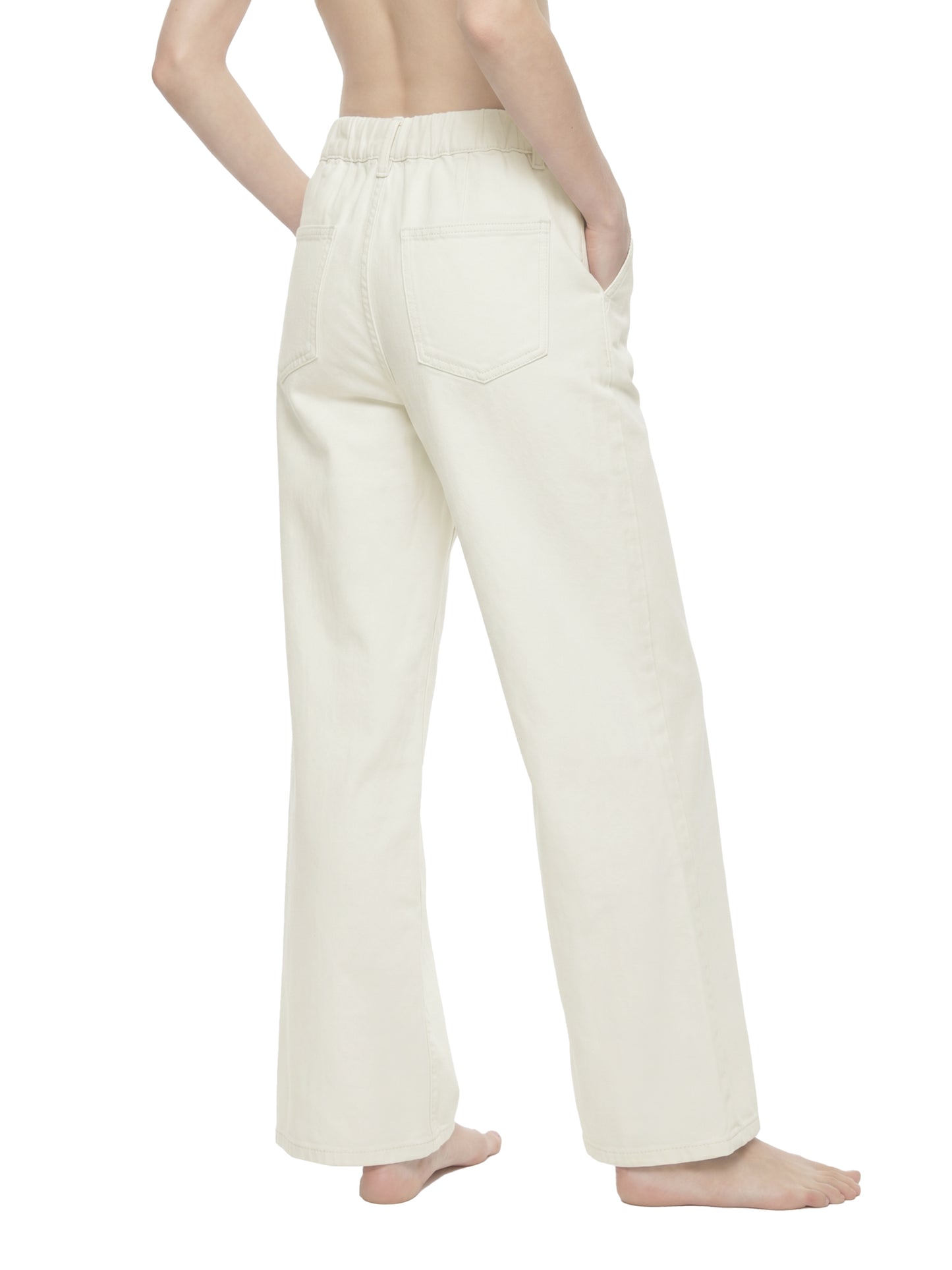 FLARED LEG JEANS - WHITE