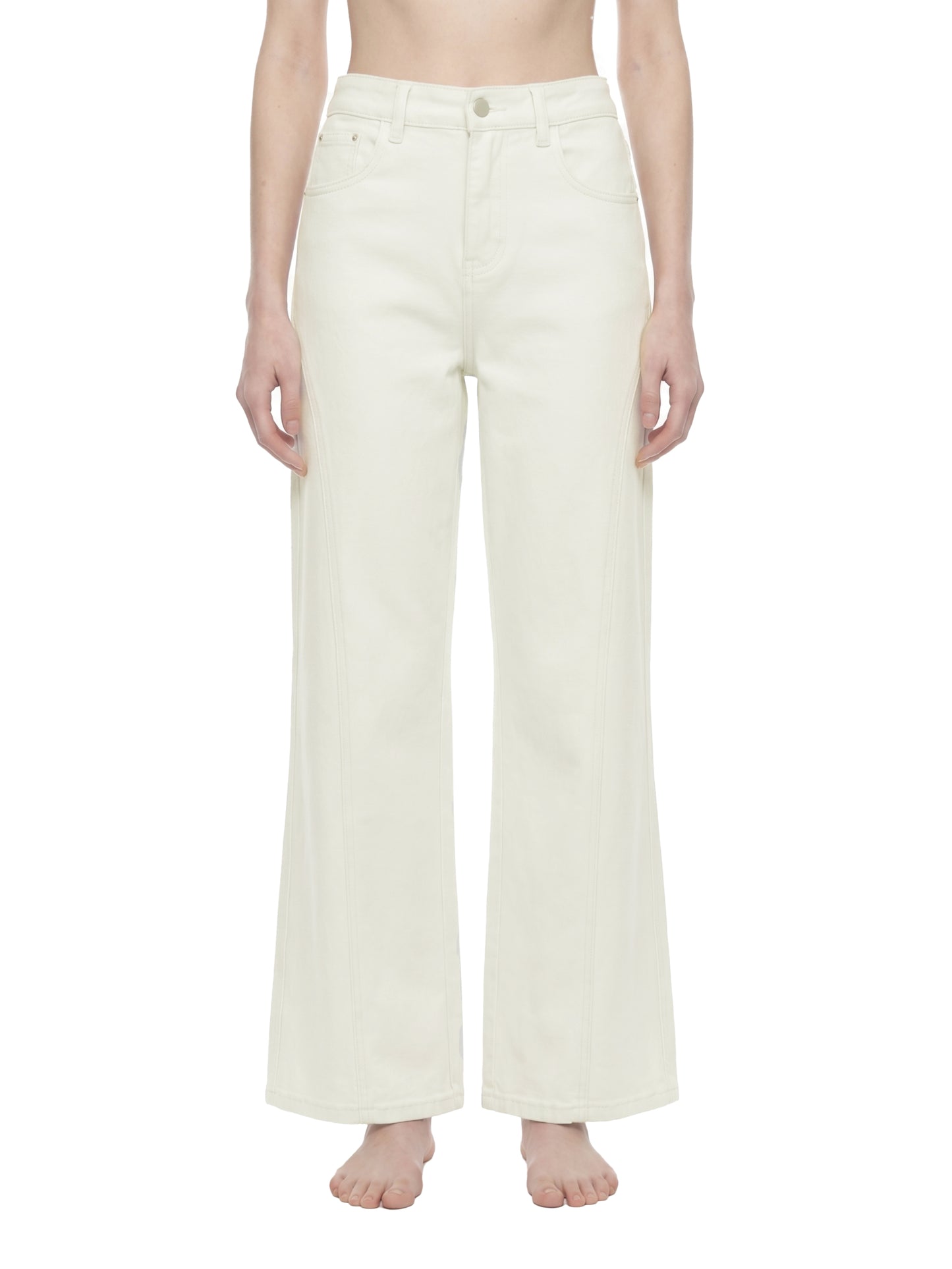 FLARED LEG JEANS - WHITE