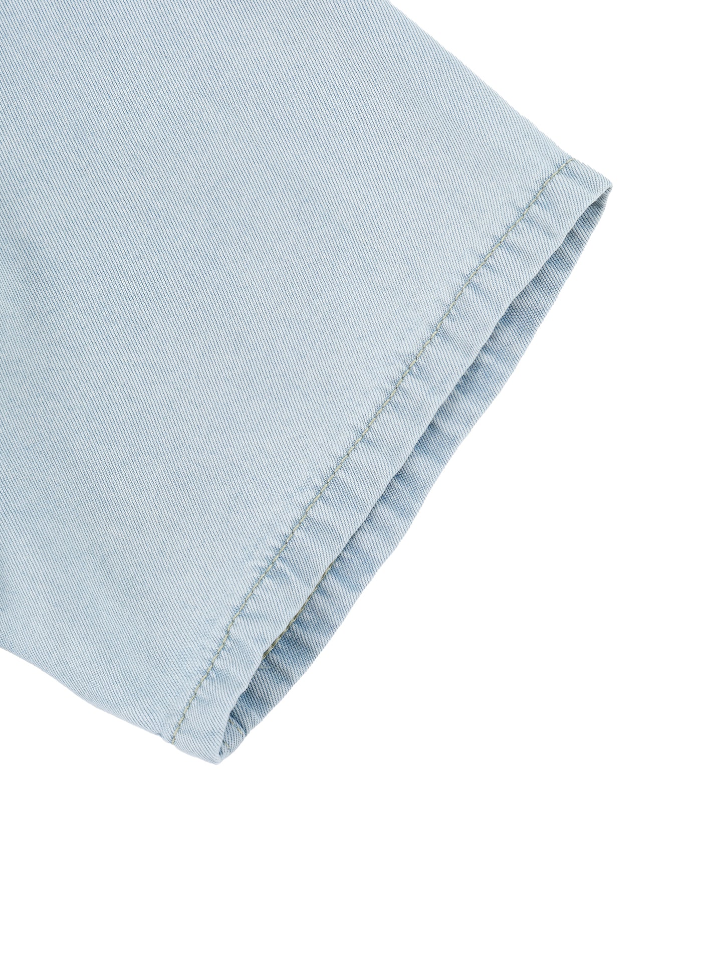 VINTAGE WASH DROP SHOULDER LYOCELL SHIRT - LIGHT BLUE