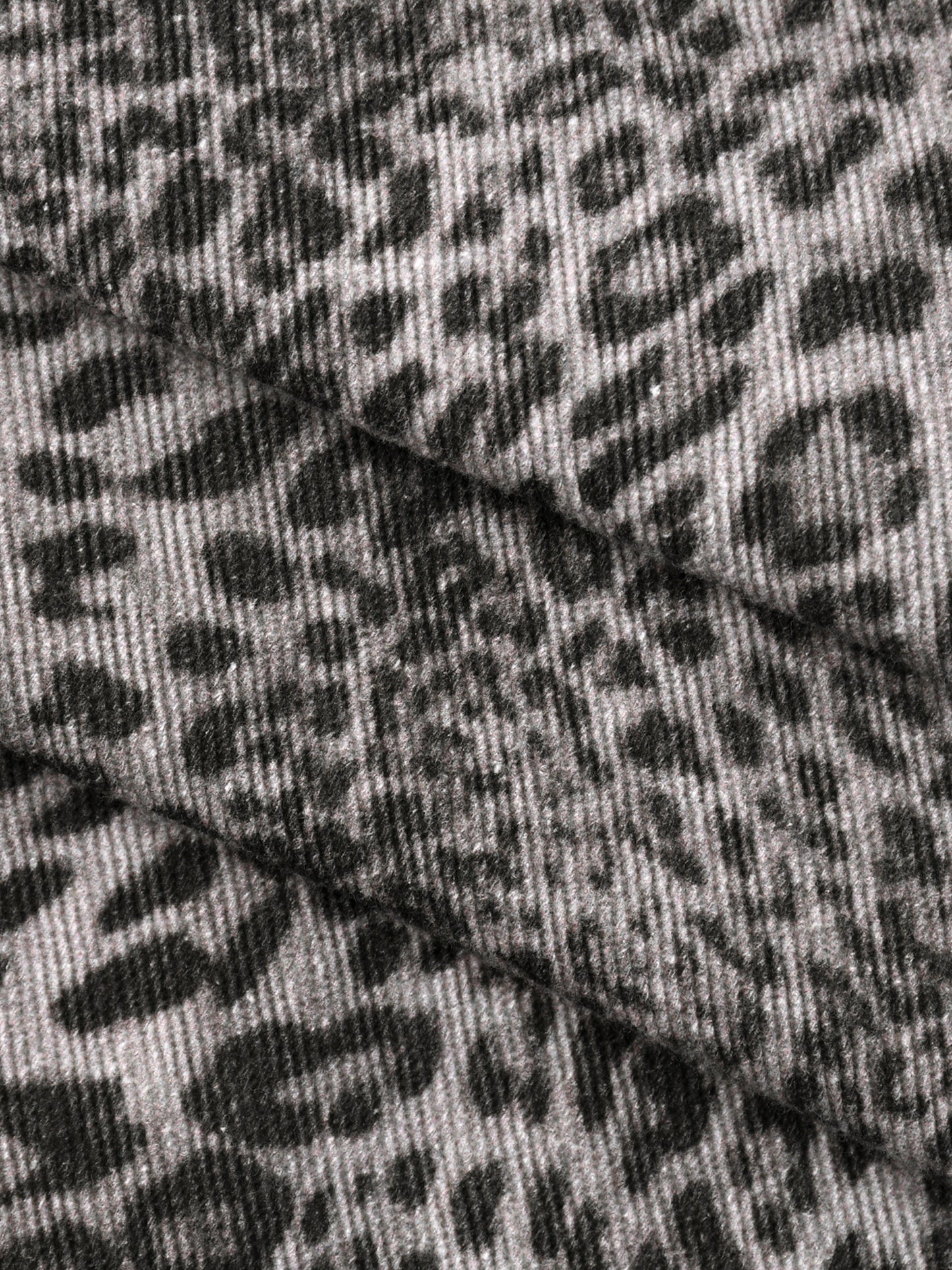 VINTAGE WASH LEOPARD WIDE LEG JEANS - LEOPARD GRAY