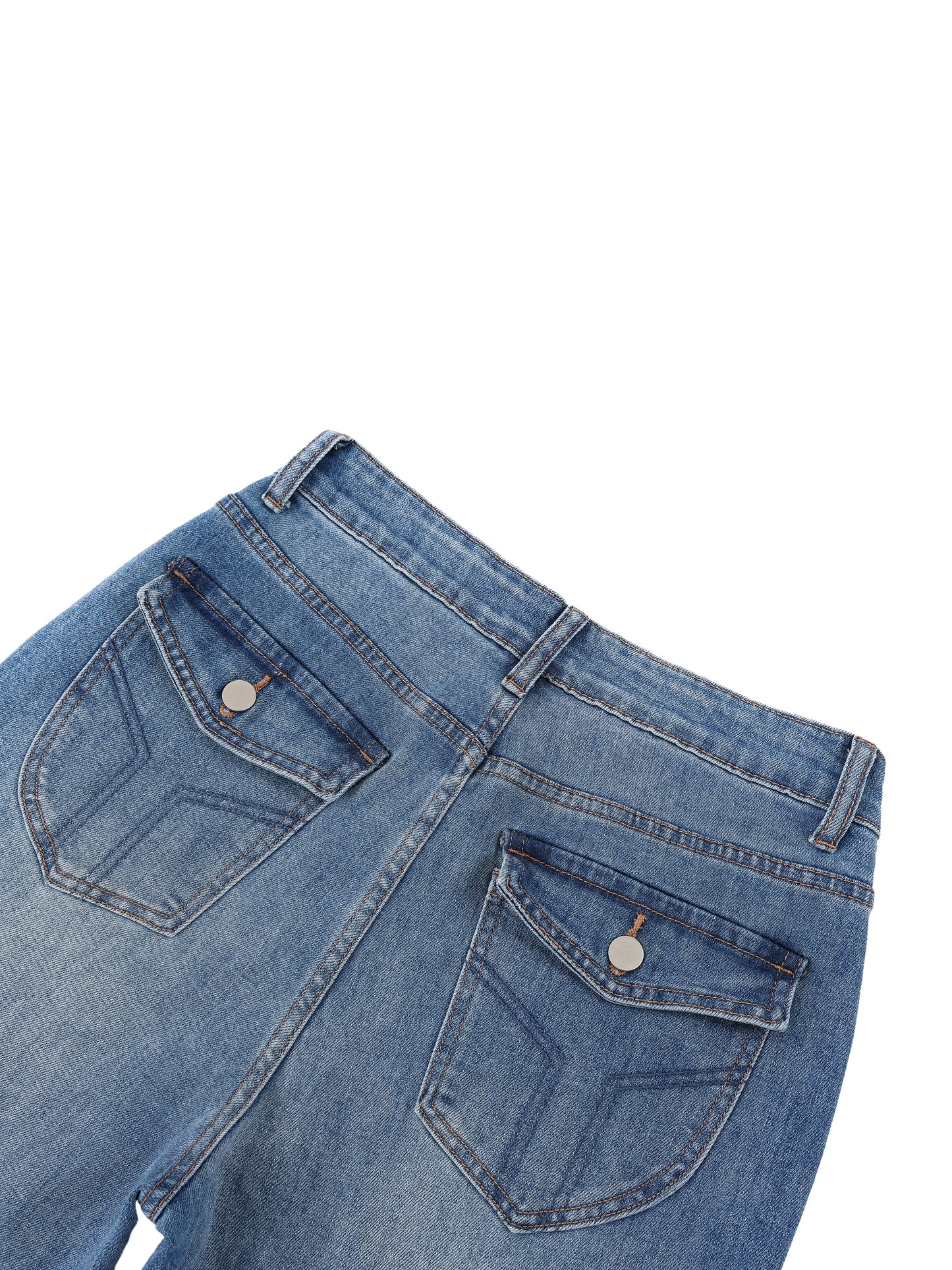 VINTAGE WASH WIDE LEG JEANS - JEANS BLUE