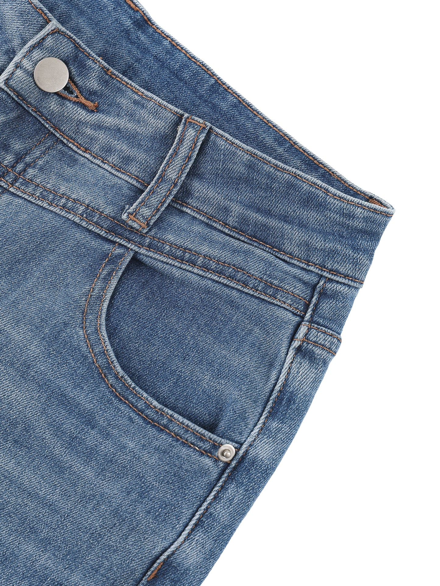 VINTAGE WASH WIDE LEG JEANS - JEANS BLUE