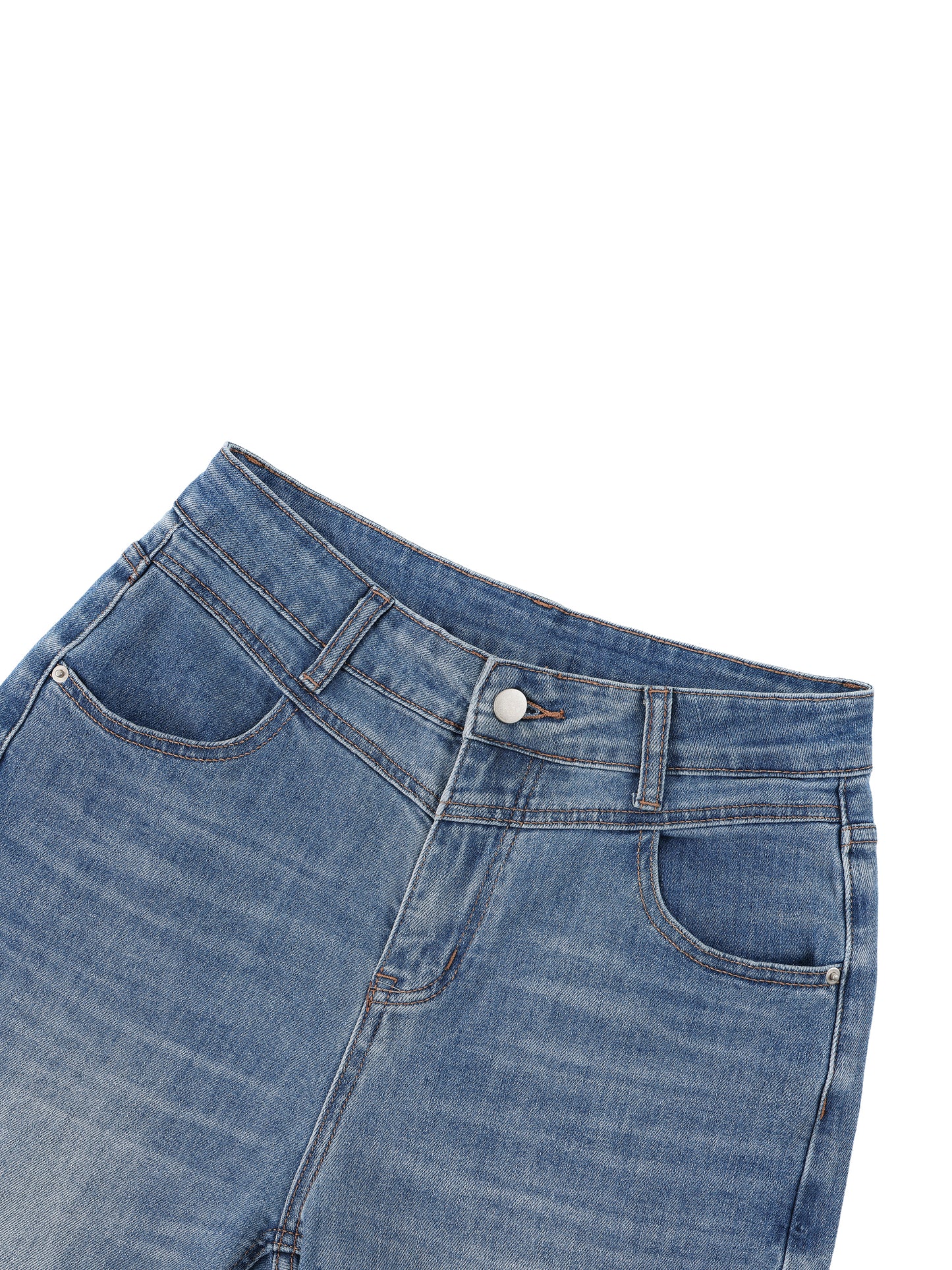 VINTAGE WASH WIDE LEG JEANS - JEANS BLUE